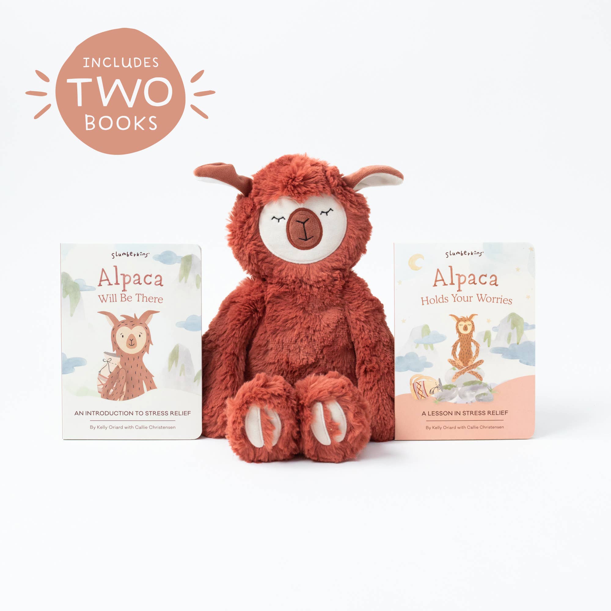 Slumberkin- Alpaca's Stress Relief Plush Set