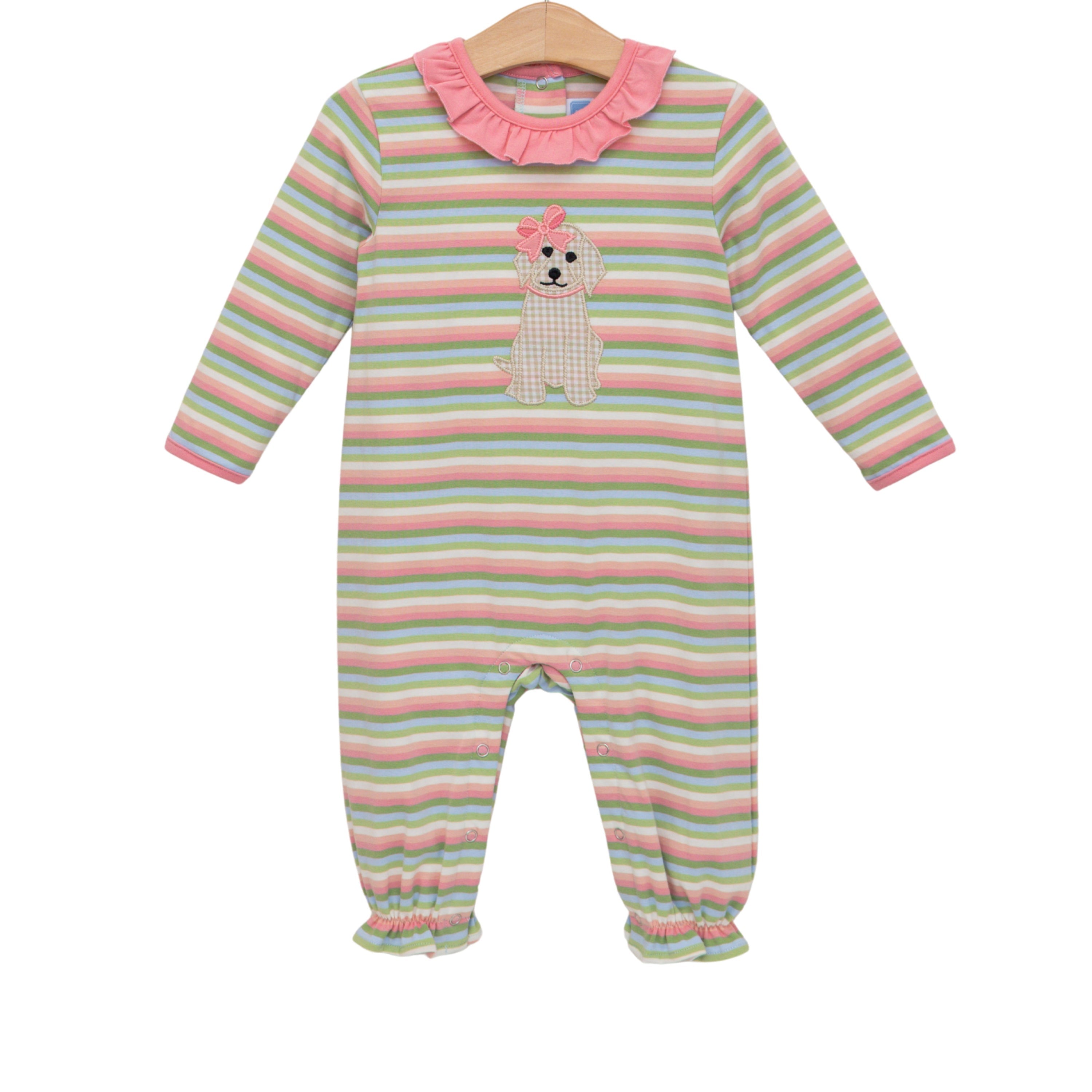 Puppy Ruffle Romper