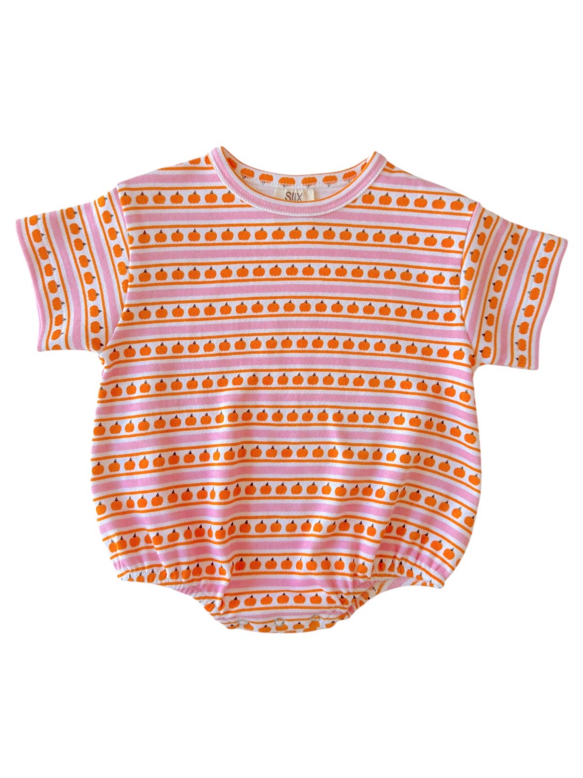 Pumpkin Stripe Pink / Organic T-Shirt Bubble