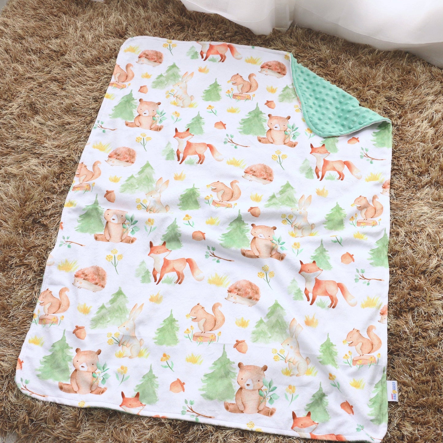 Baby & Toddler Minky Blanket - Forest Friends