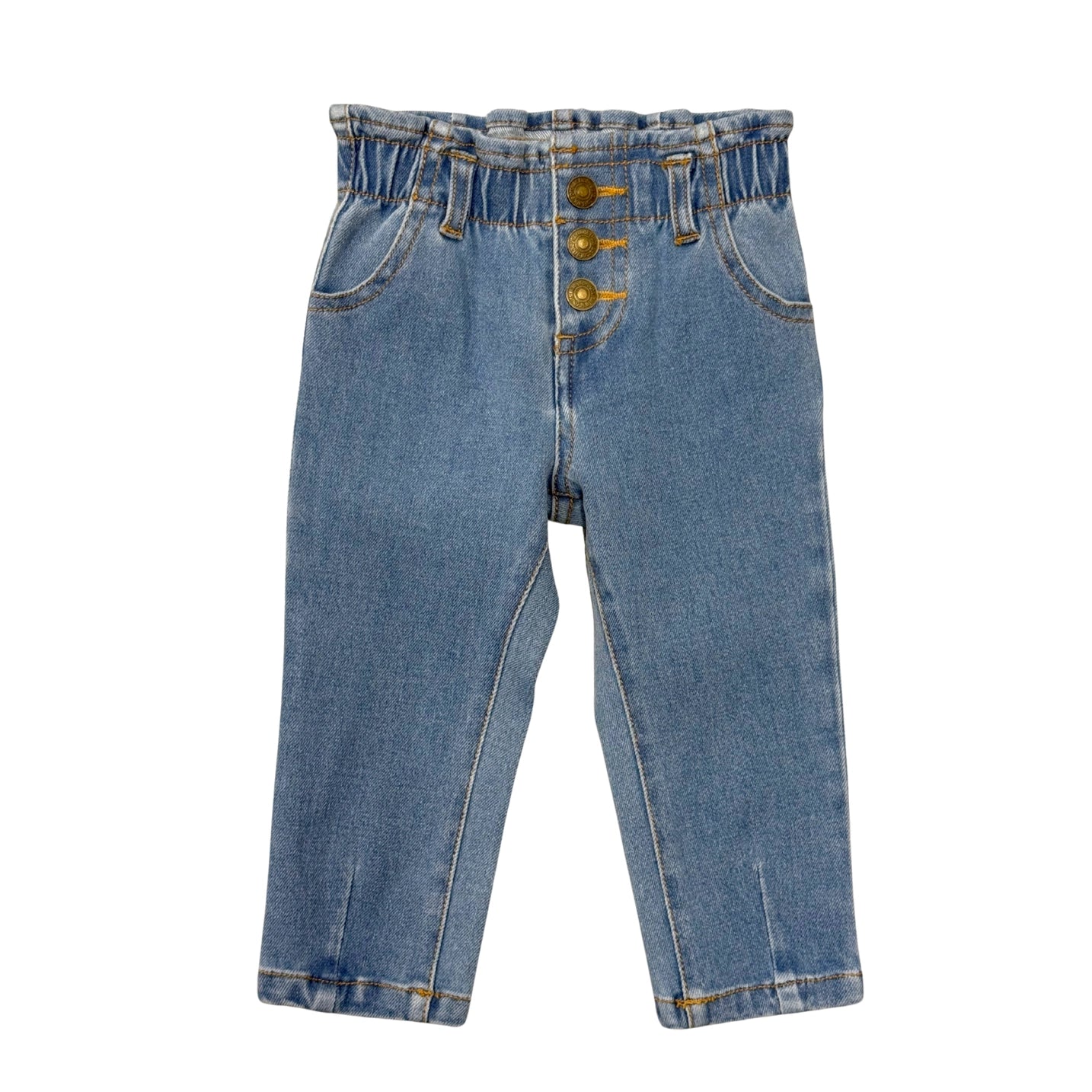 Girl's Paperbag Denim Pants