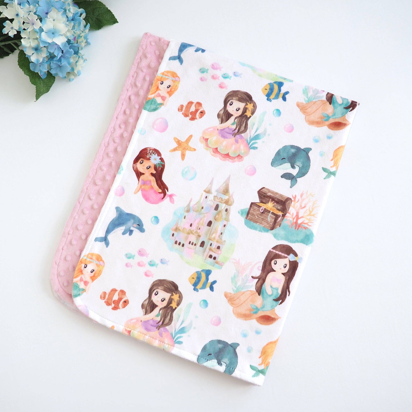 Baby & Toddler Minky Blanket - Mermaids