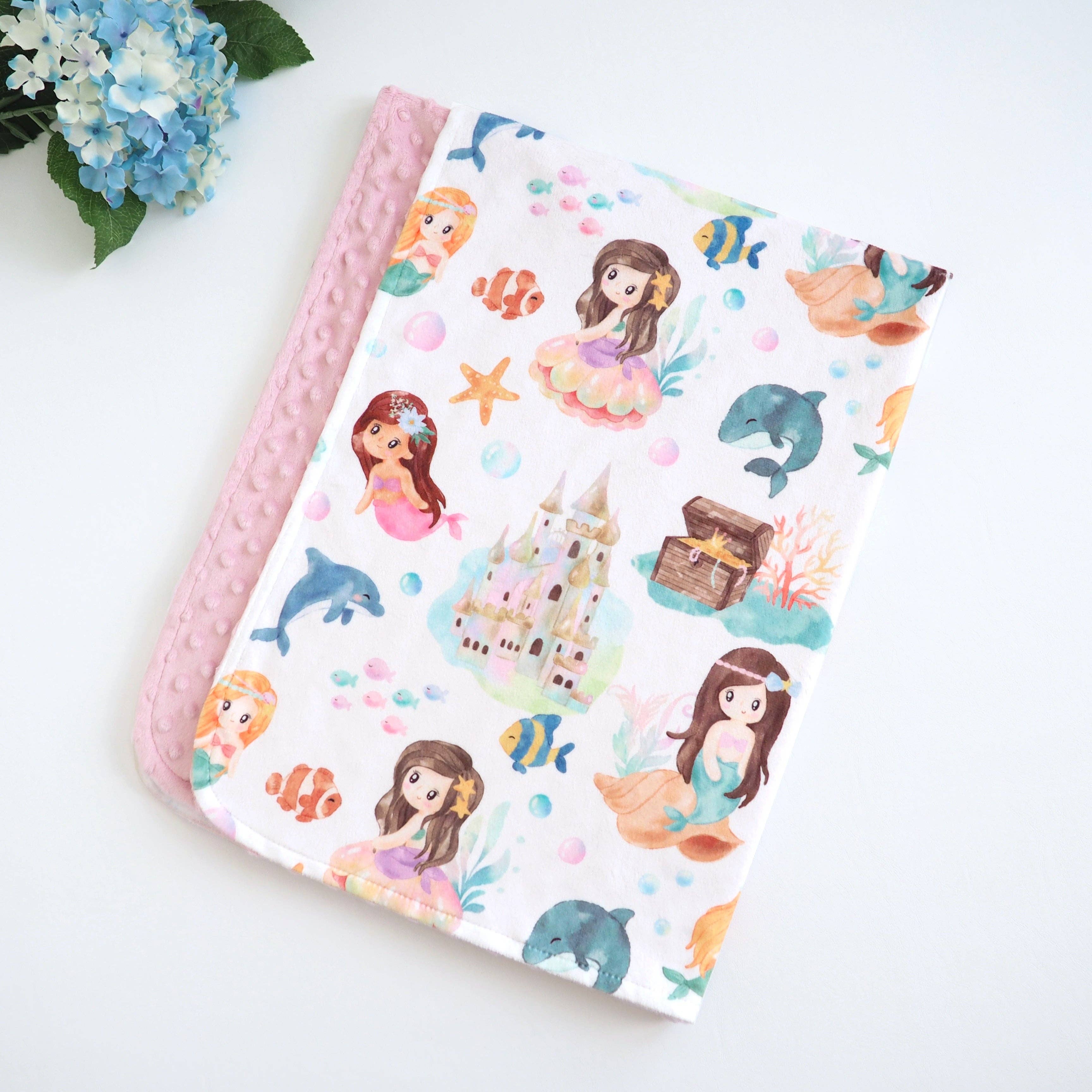 Baby & Toddler Minky Blanket - Mermaids