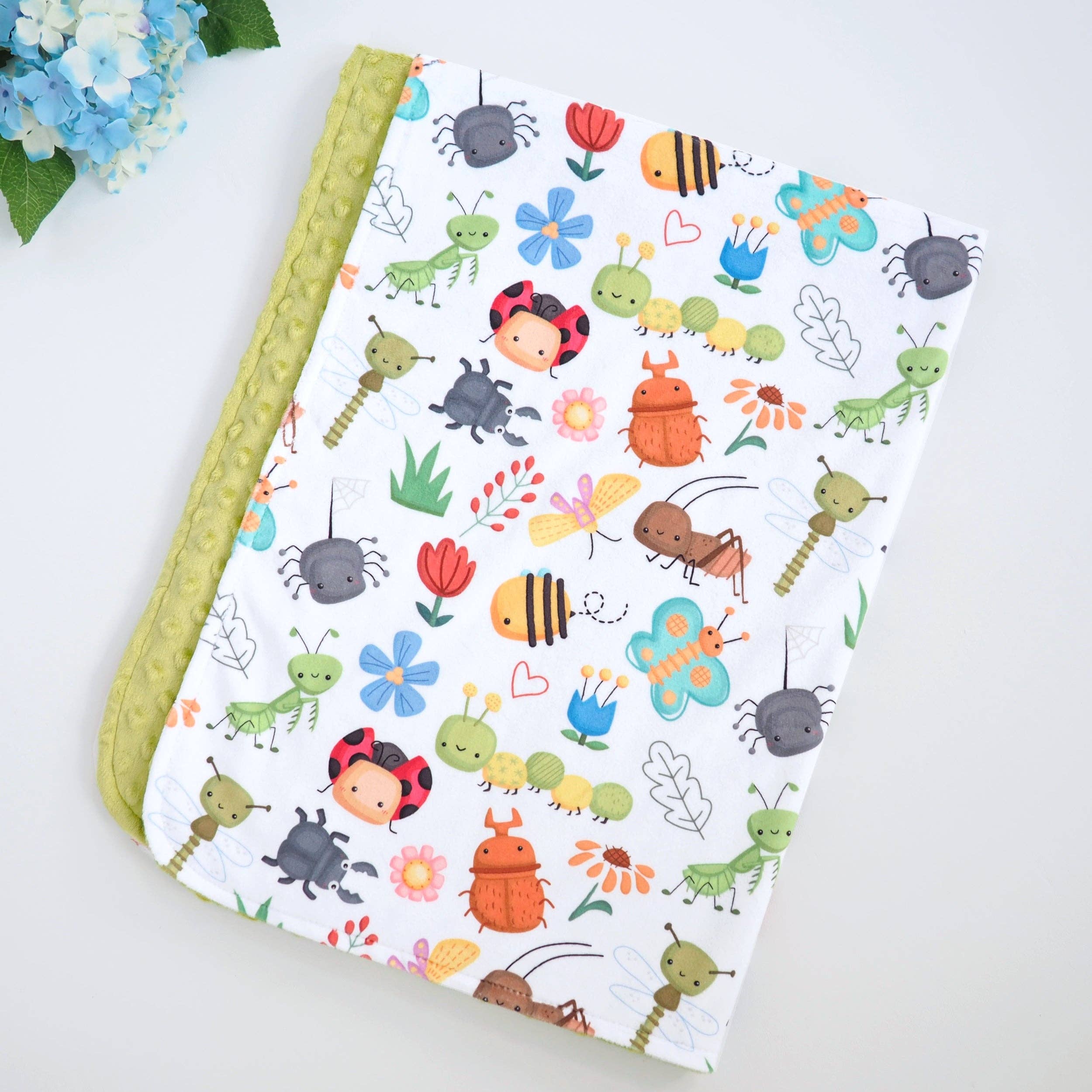 Baby & Toddler Minky Blanket - Bug Buddies