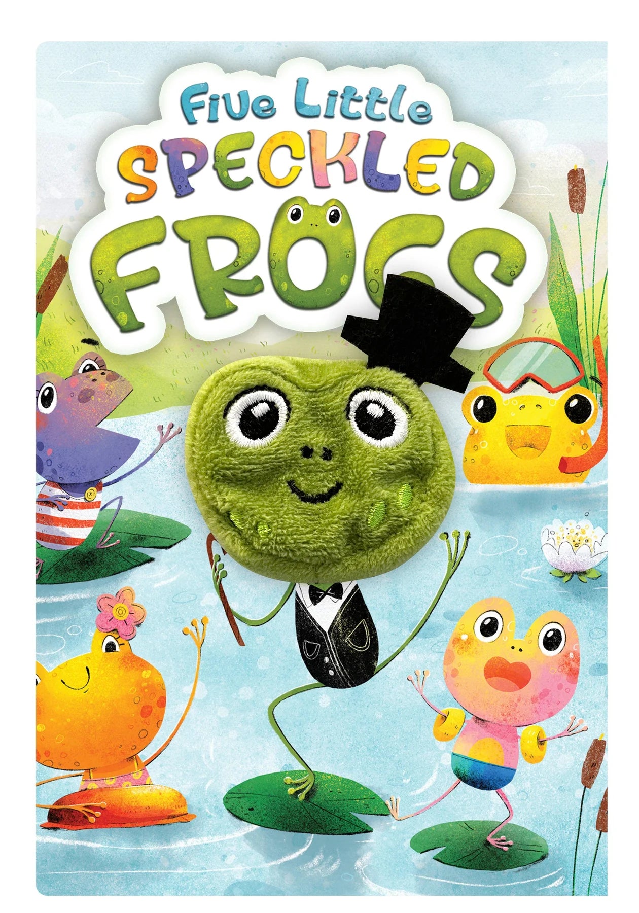 Five Little Speckled Frogs Finger Puppet Book