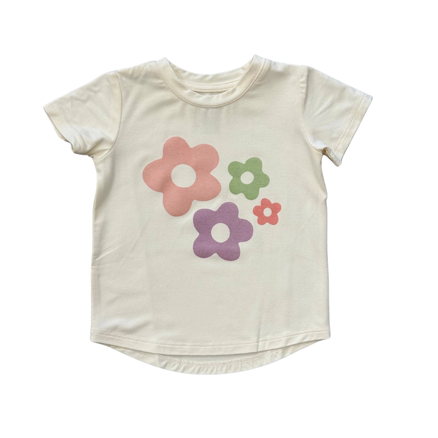 Girl's Short Sleeve Tee-Summer Blooms