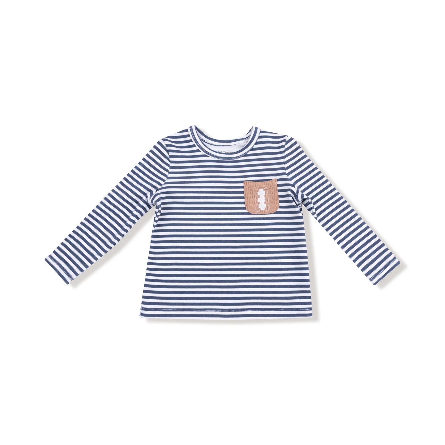 Stripes with Football - Long Sleeve Shirt
