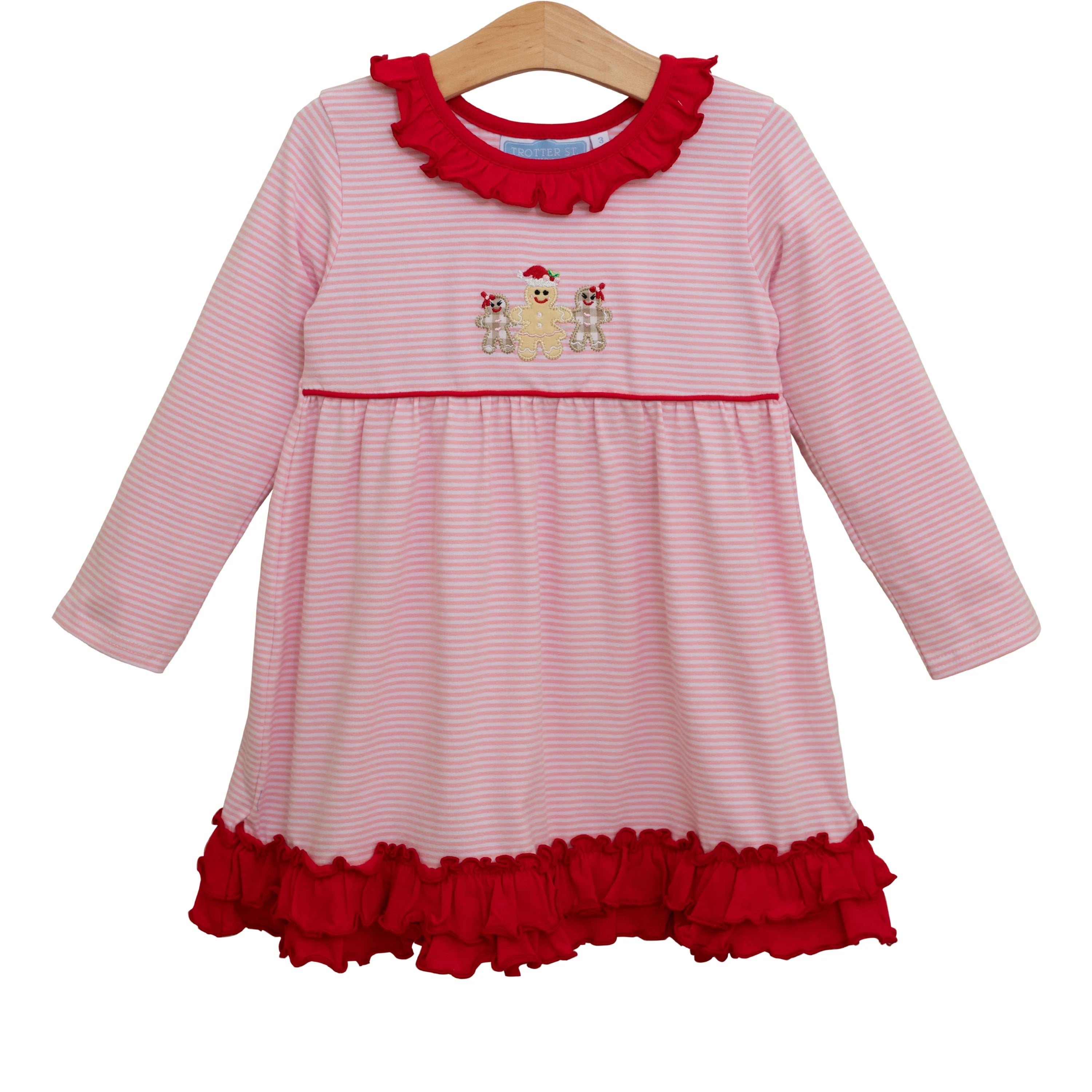 Gingerbread Ruffle Dress