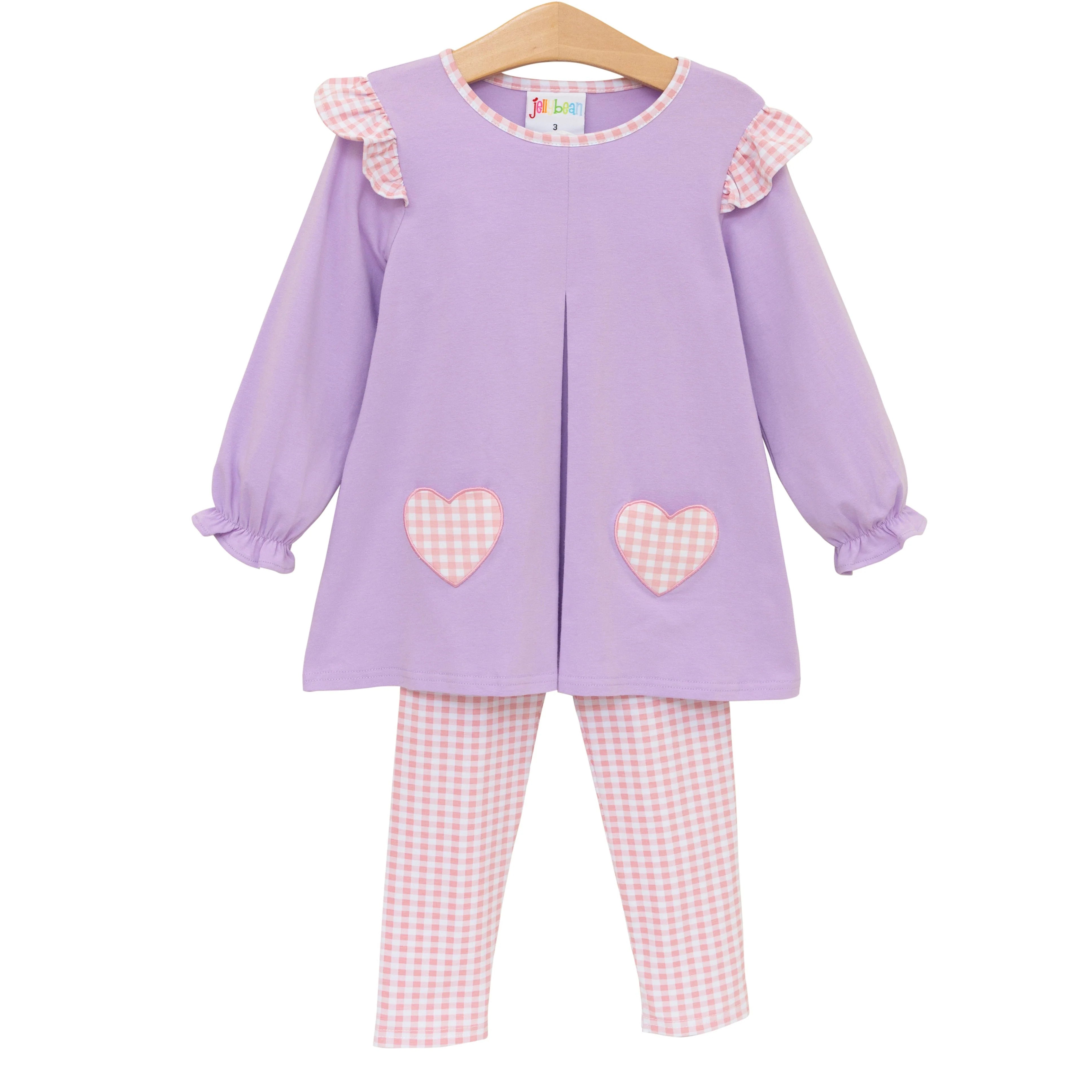 Heart Pocket Pants Set