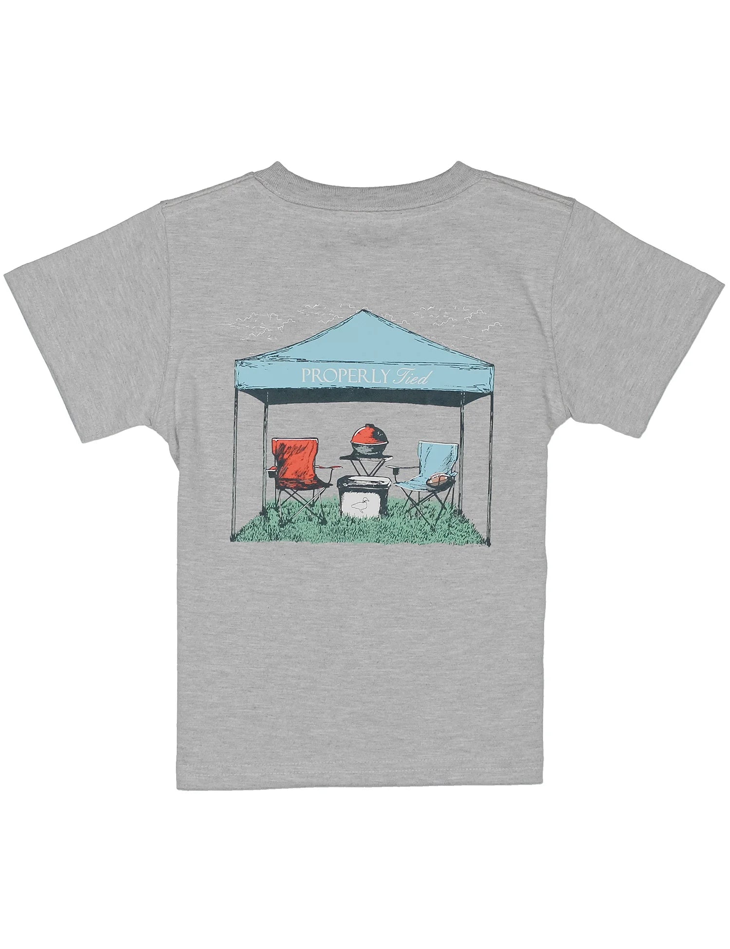 Boys Tailgate SS Light Heather Grey
