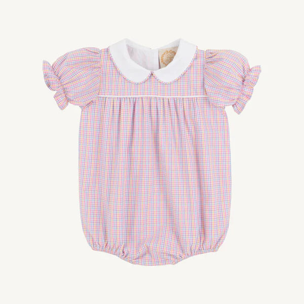 Holly Day Bubble-Woodstock Park Plaid with Worth Avenue White