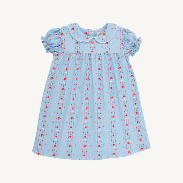 Holly Day Dress- First Day Flowers with Worth Avenue White