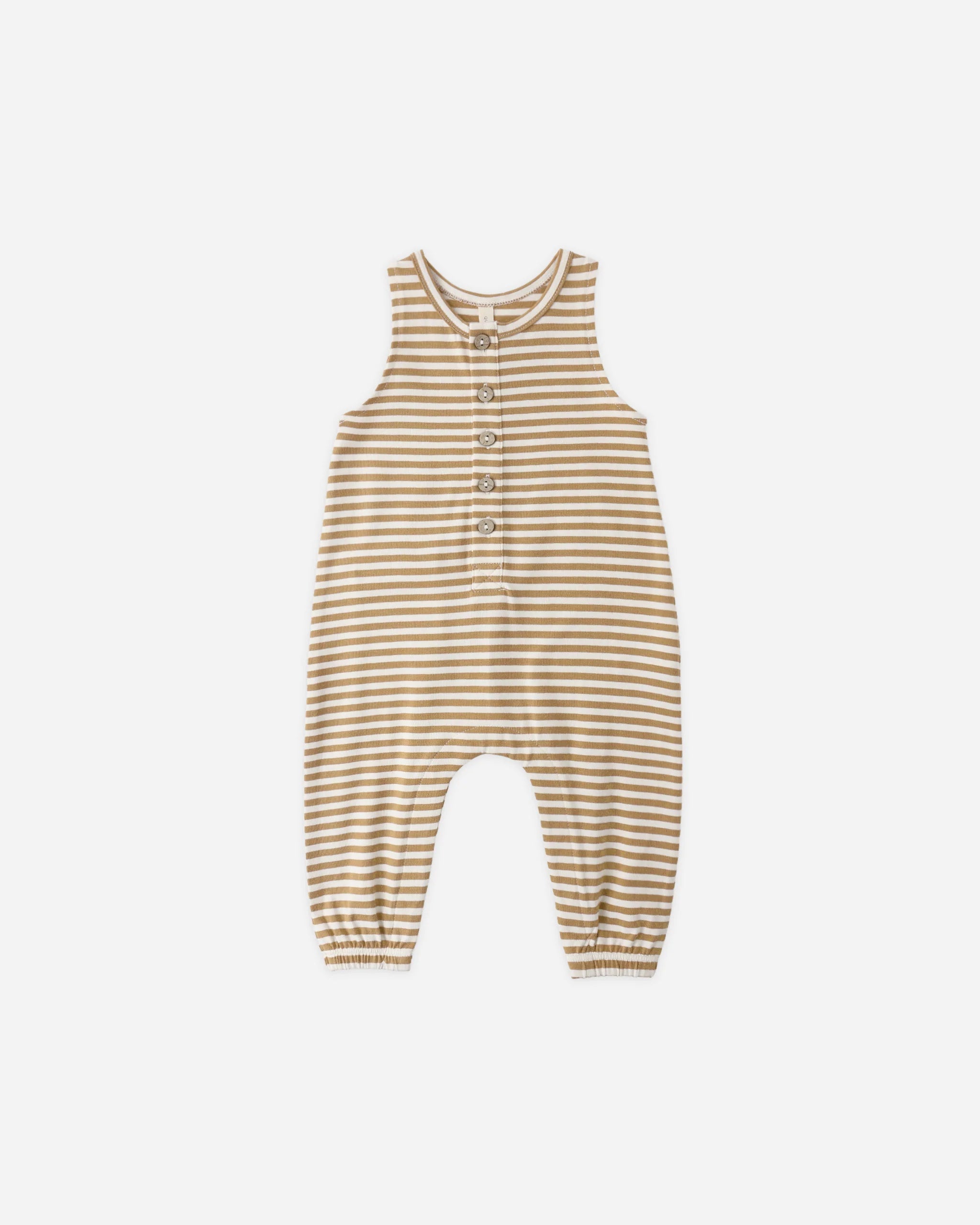Sleeveless Jumpsuit || Honey Stripe