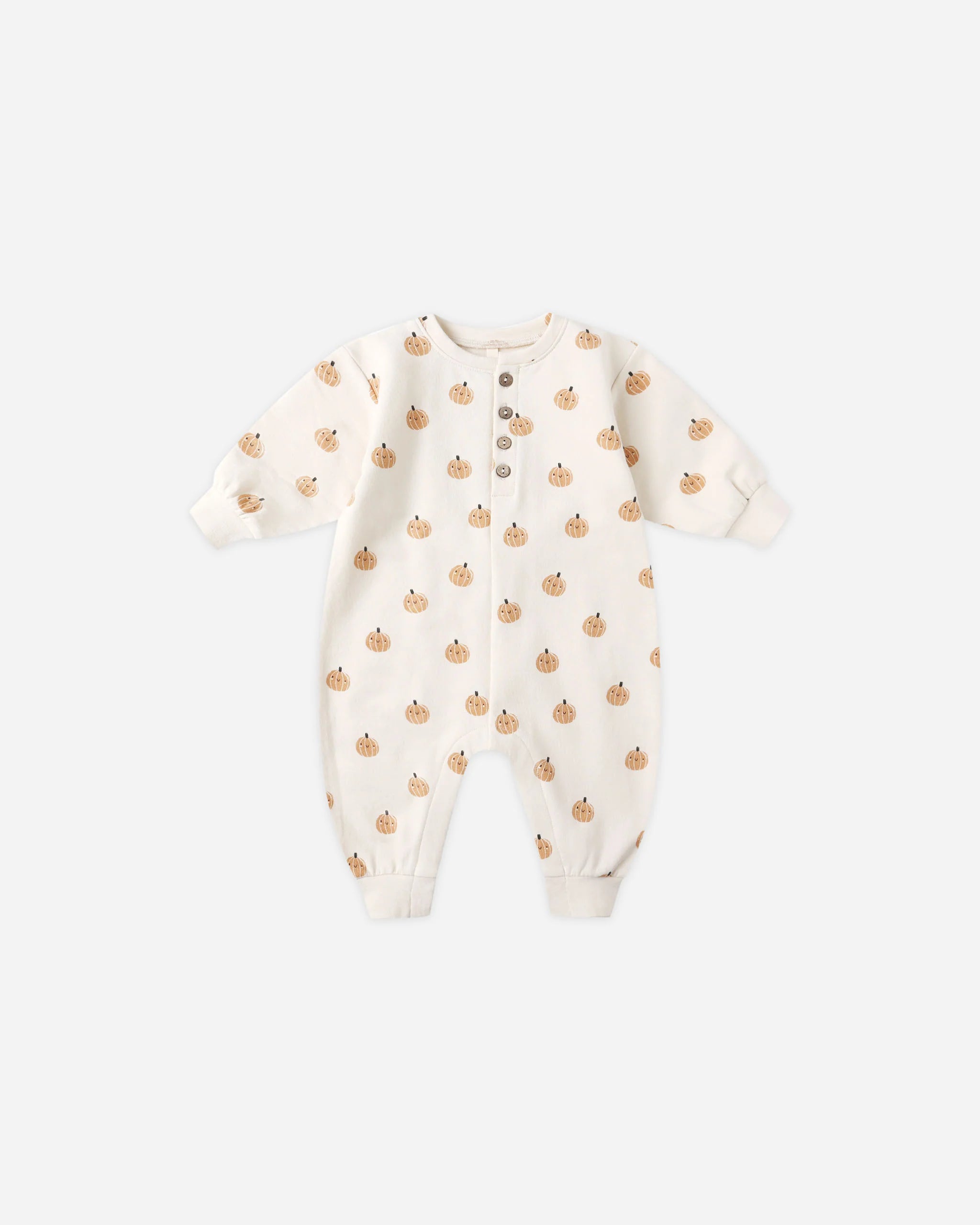 Relaxed Fleece Jumpsuit Smiley Pumpkins