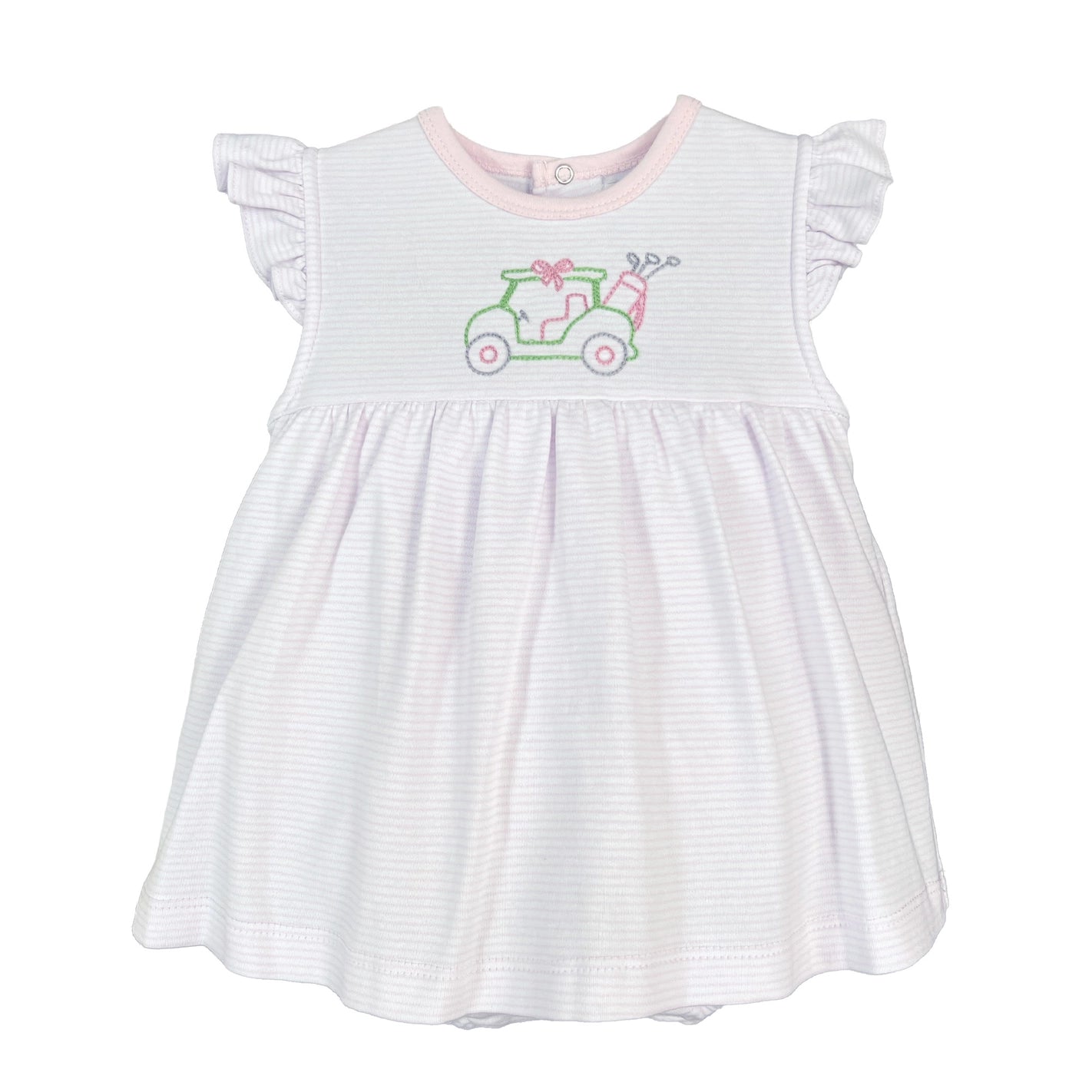 Golf Embroidered Knit Bubble with Overlay Skirt