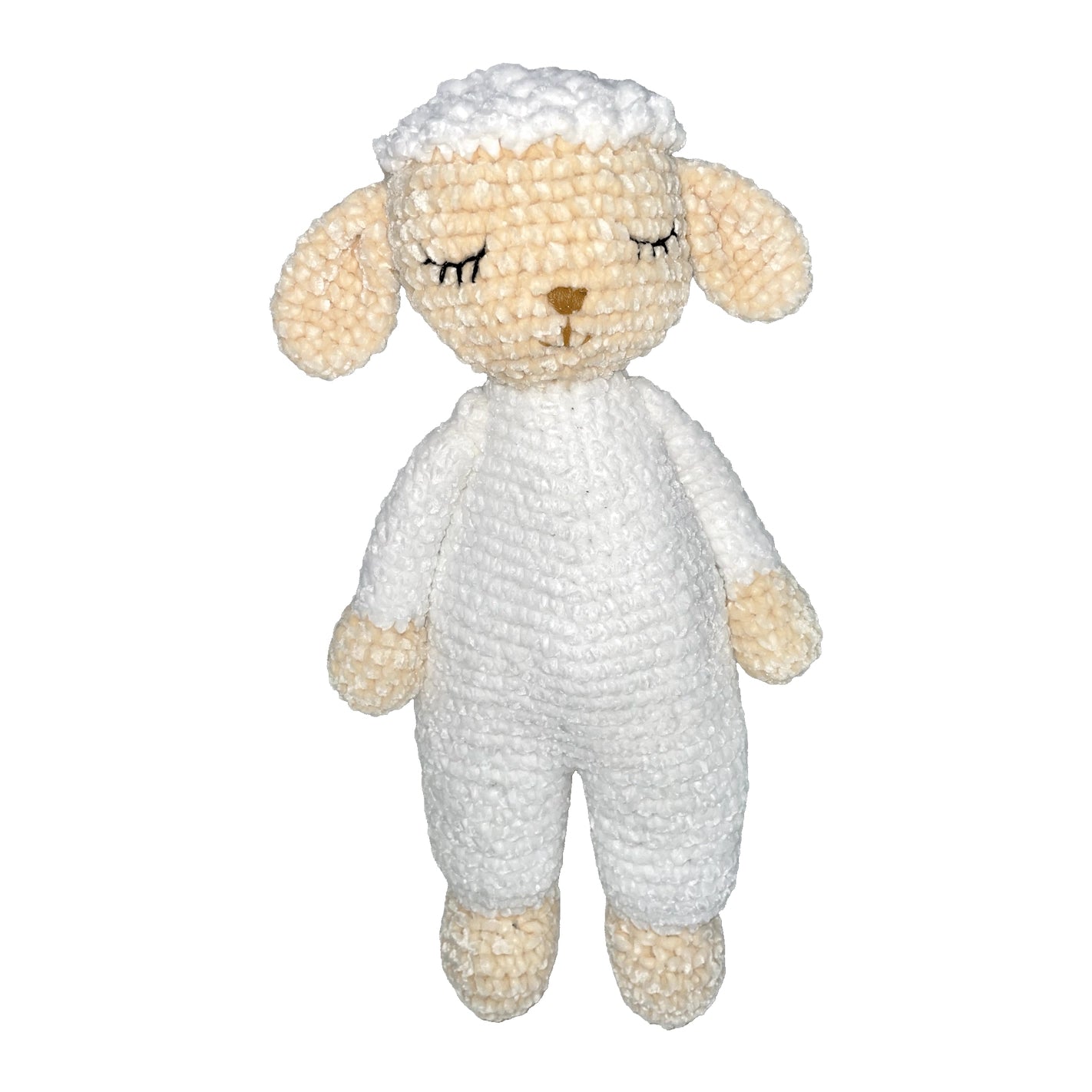 Liesel the Lamb Chenille Crochet Doll