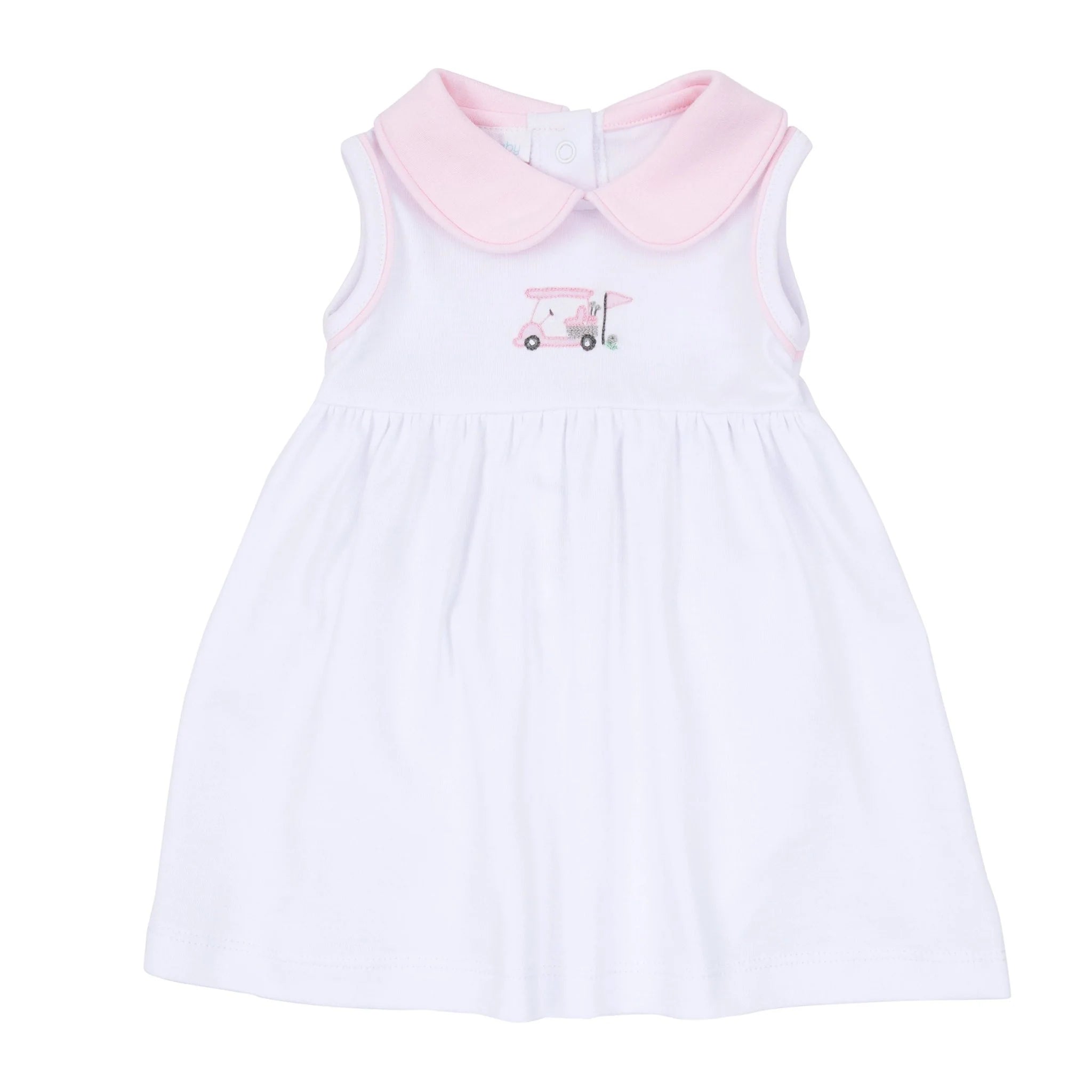 Little Golfer Collared Dress - Pink