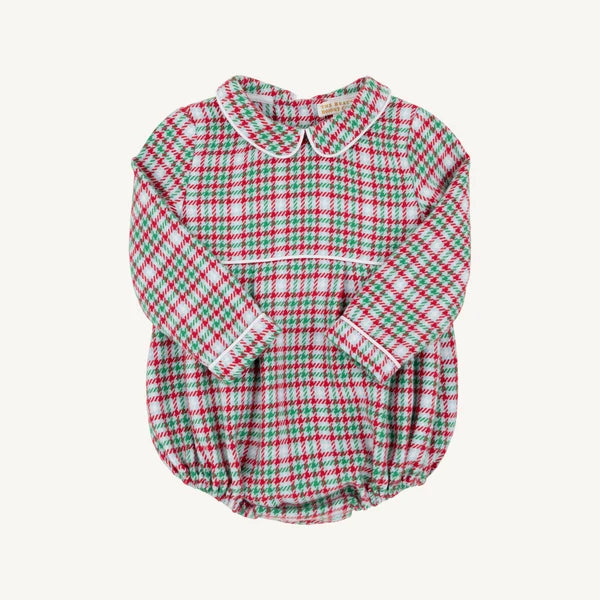 Long Sleeve Bradford Bubble - Wicker Park Plaid with Worth Avenue White