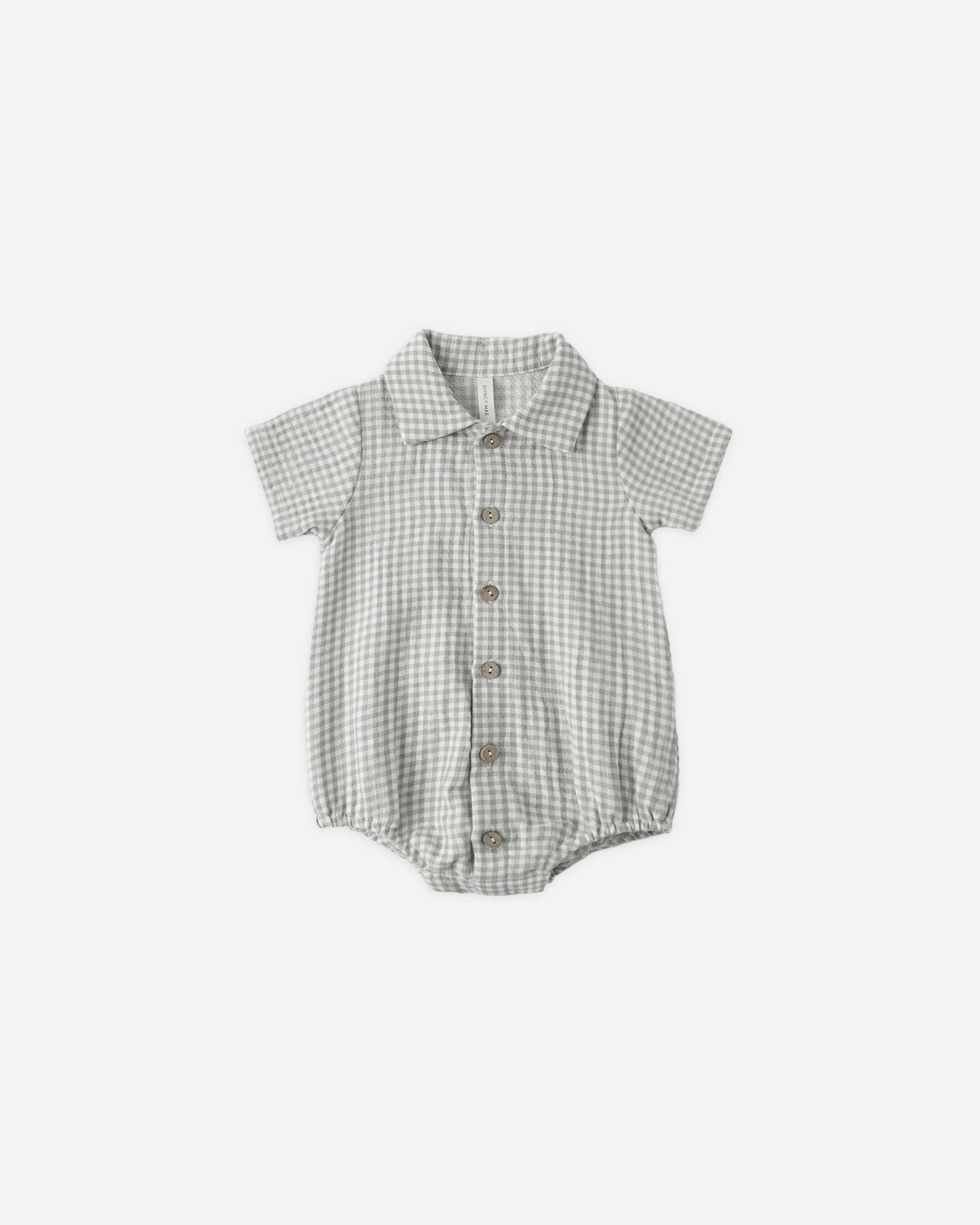 Matteo Romper || Sage Gingham