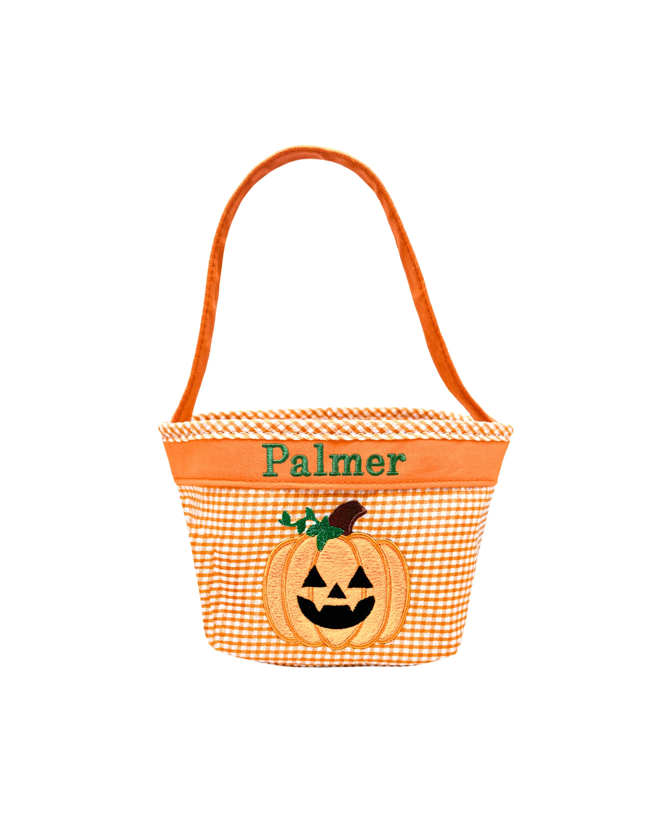 Petite Jack-o-Lantern Pumpkin Tote (customizable)