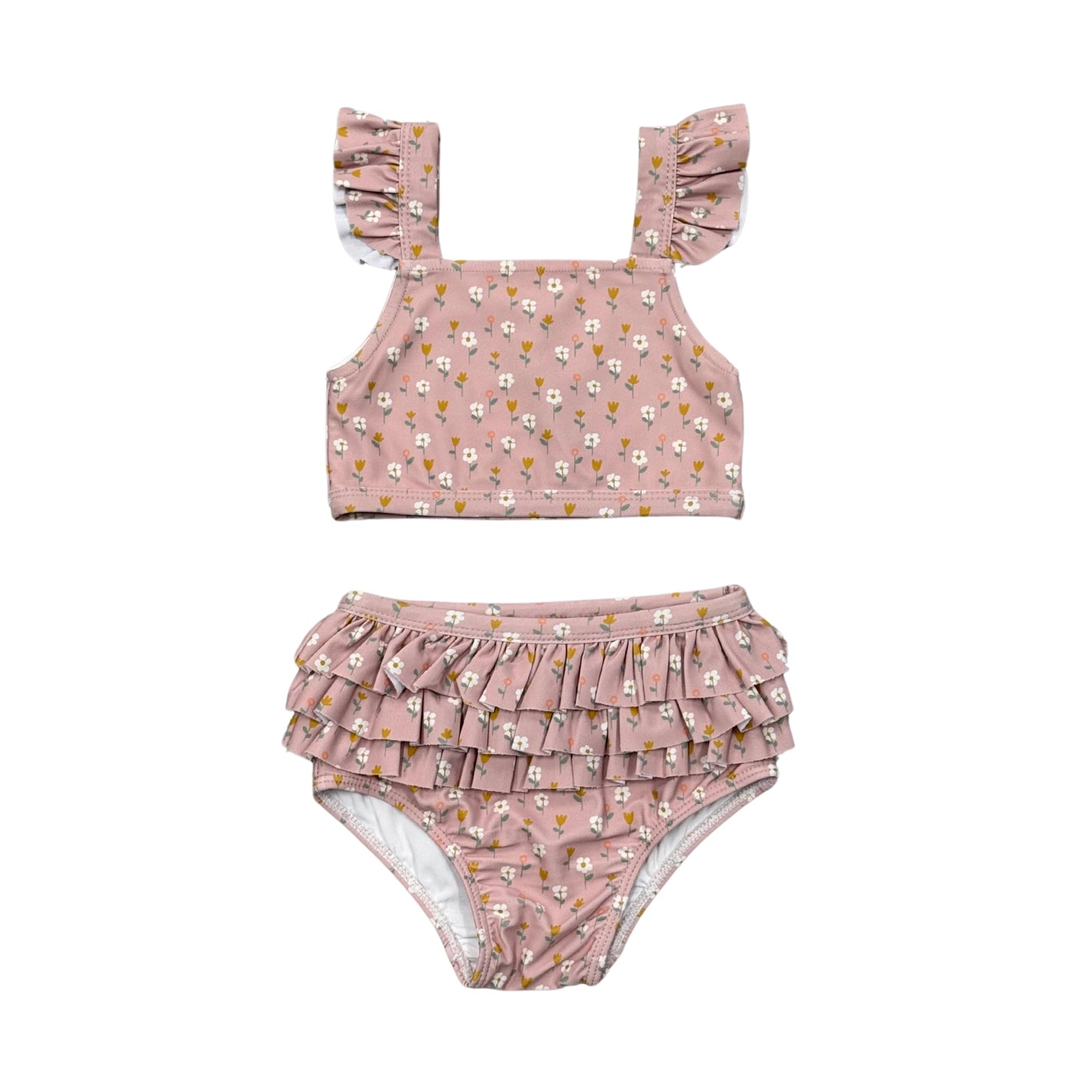 Girl's Two-Piece Swimsuit- Mini Daisy