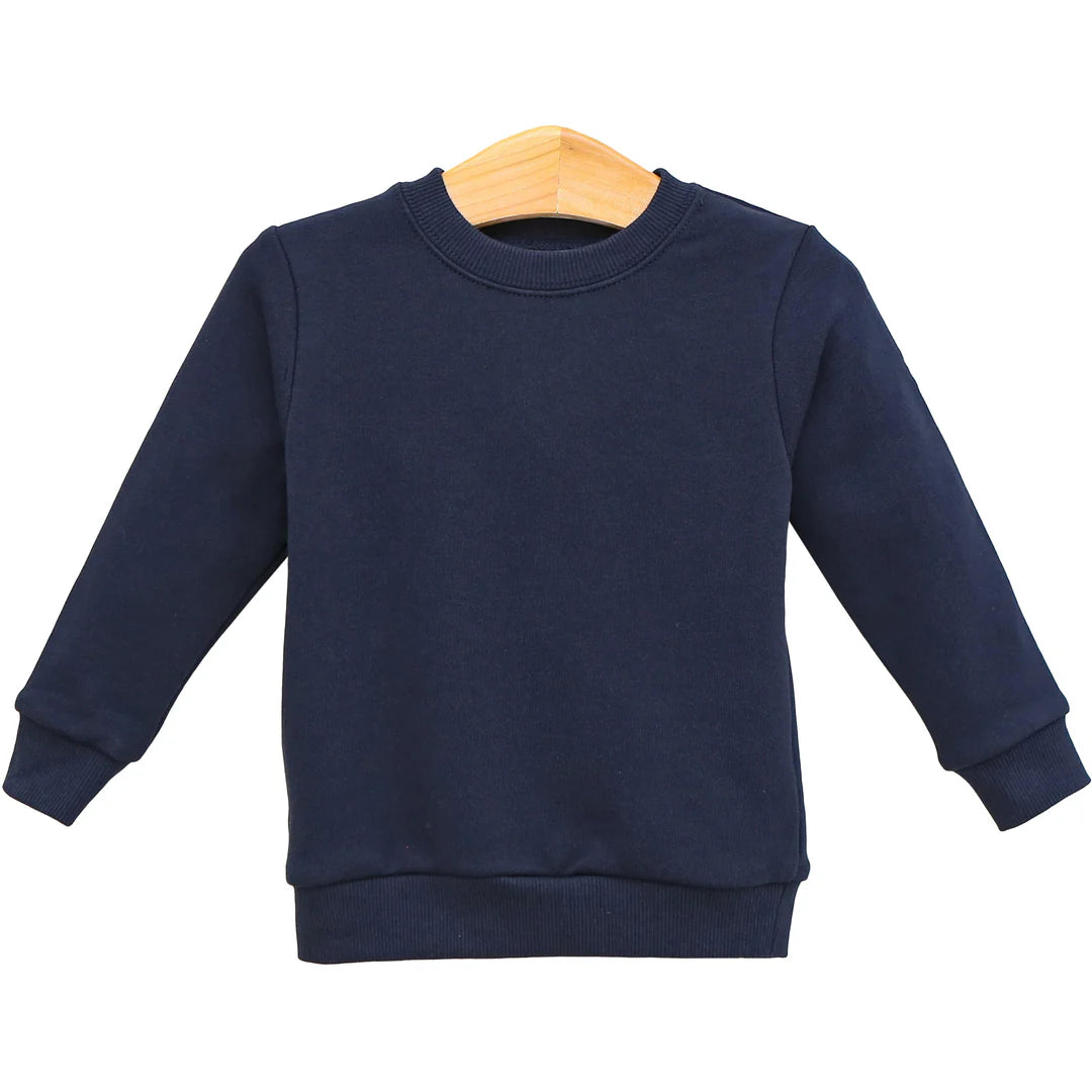 French Terry Pullover- Navy