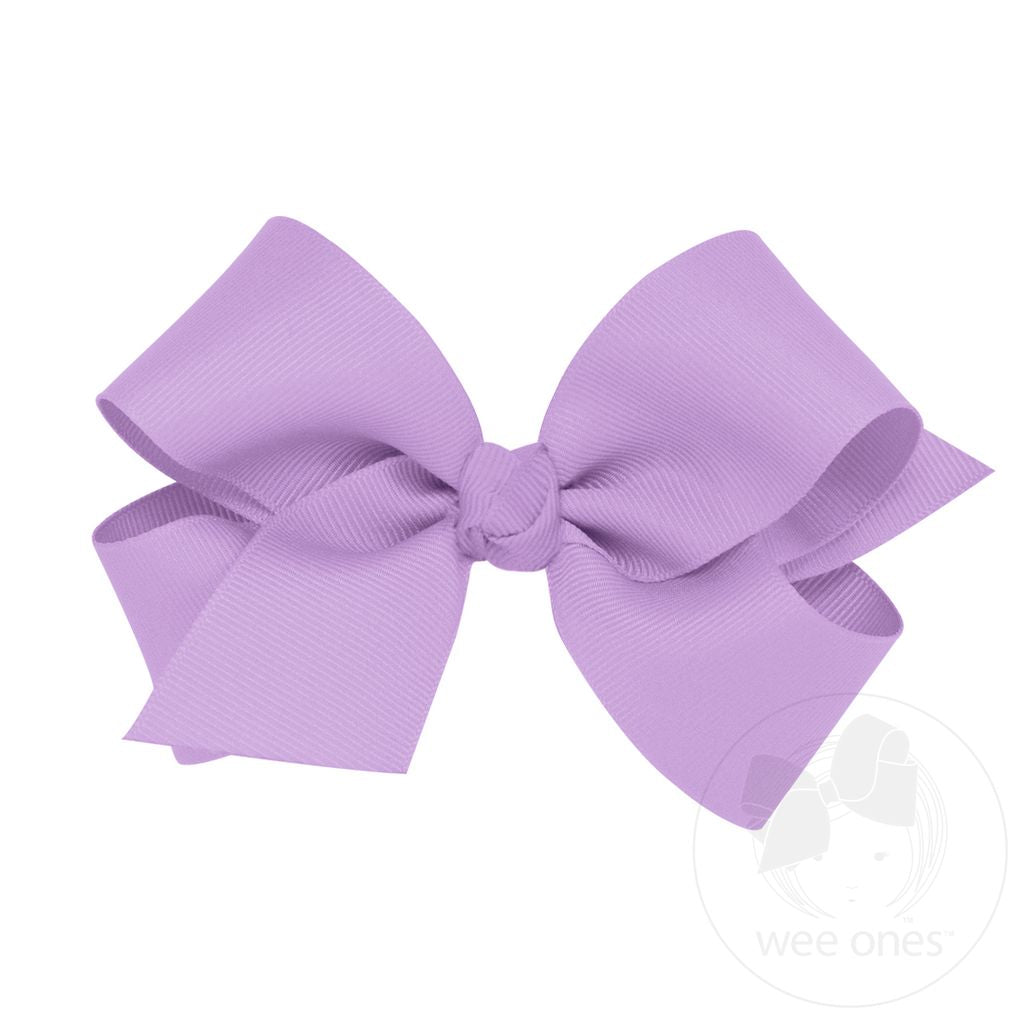 King Grosgrain Hair Bow Scalloped Edge