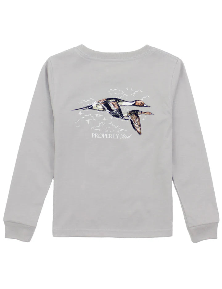 Boys Pintails LS Ice Grey