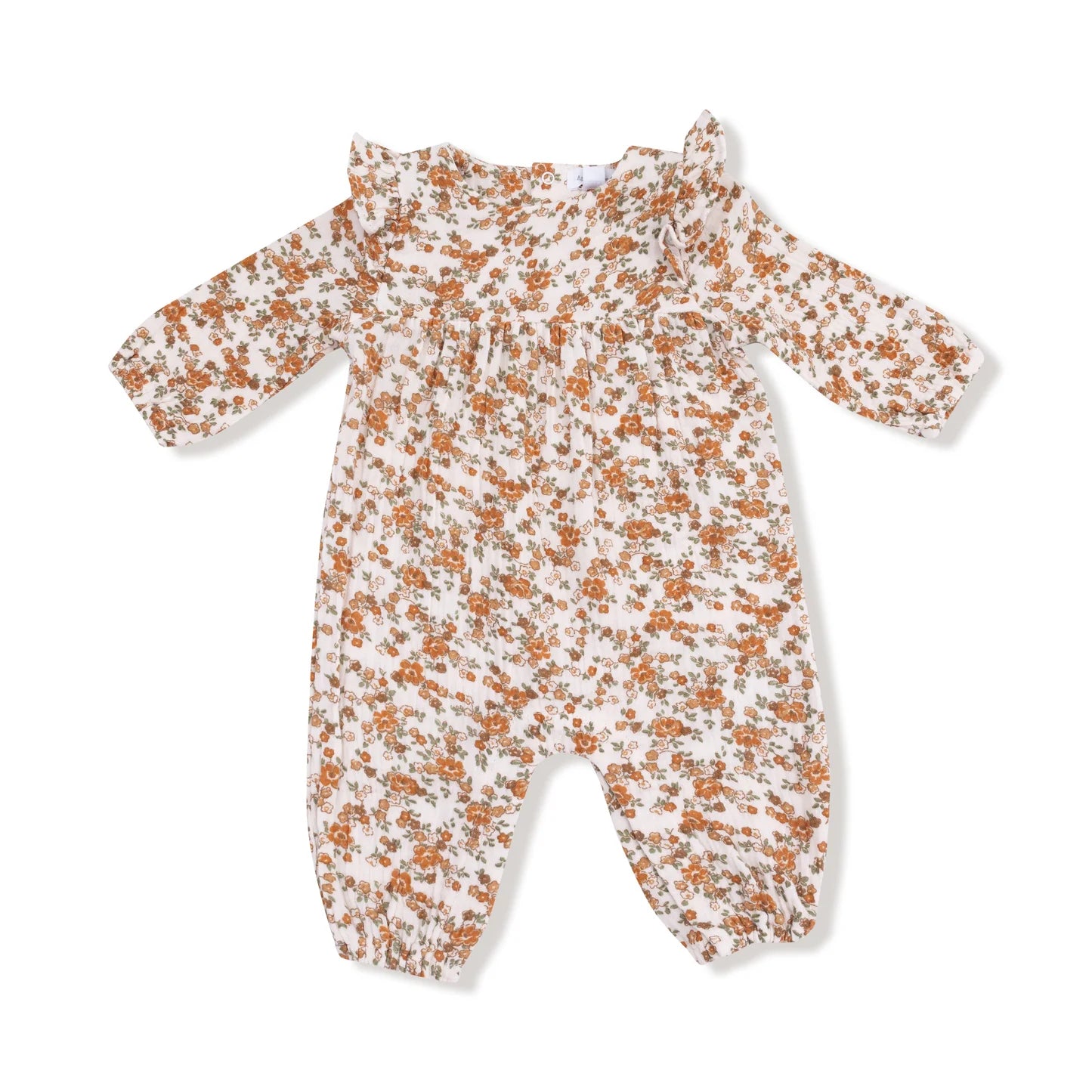 Prairie Calico - Ruffle Sleeve Romper