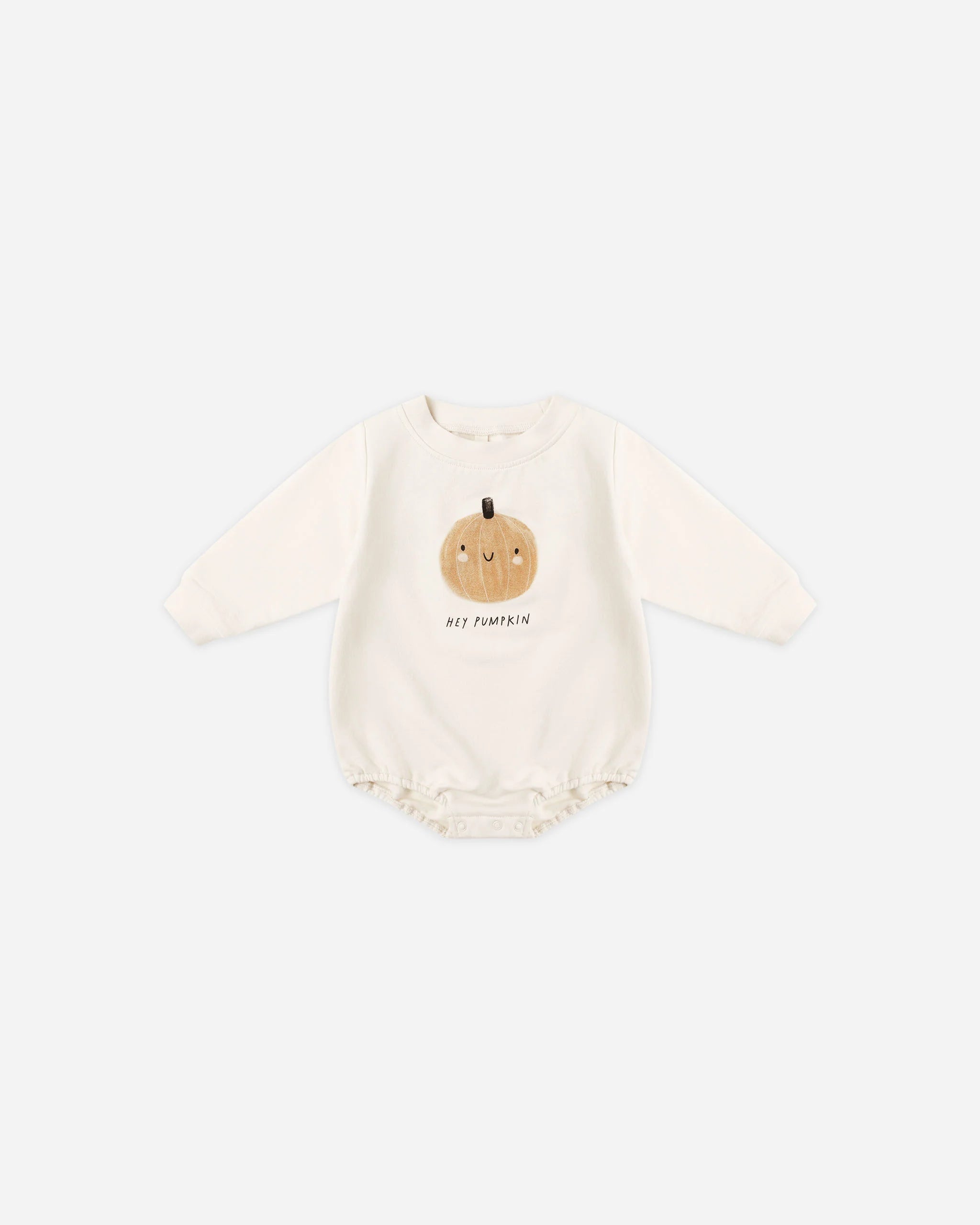 Crewneck Bubble Romper || Pumpkin