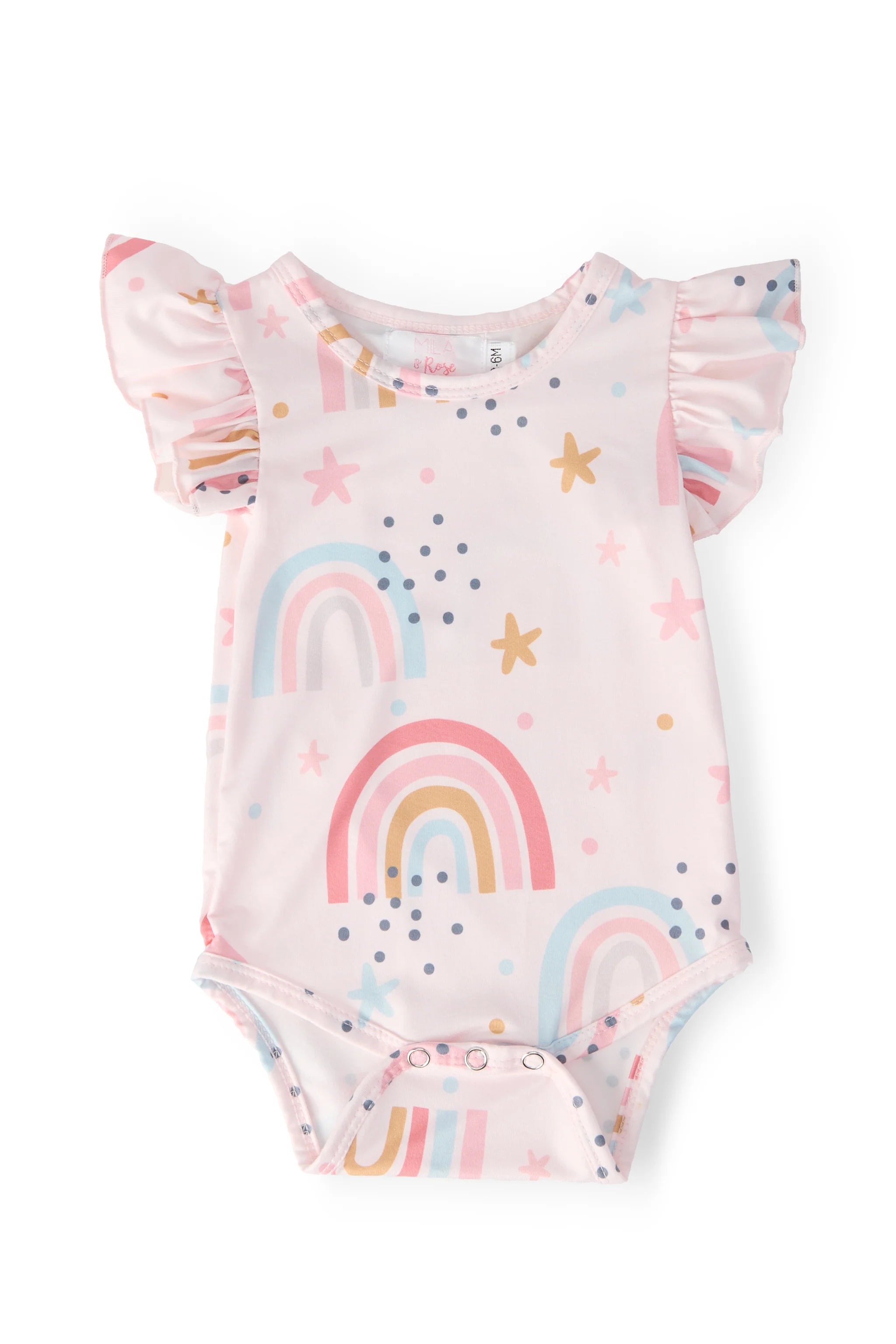 Over the Rainbow S/S Flutter Bodysuit