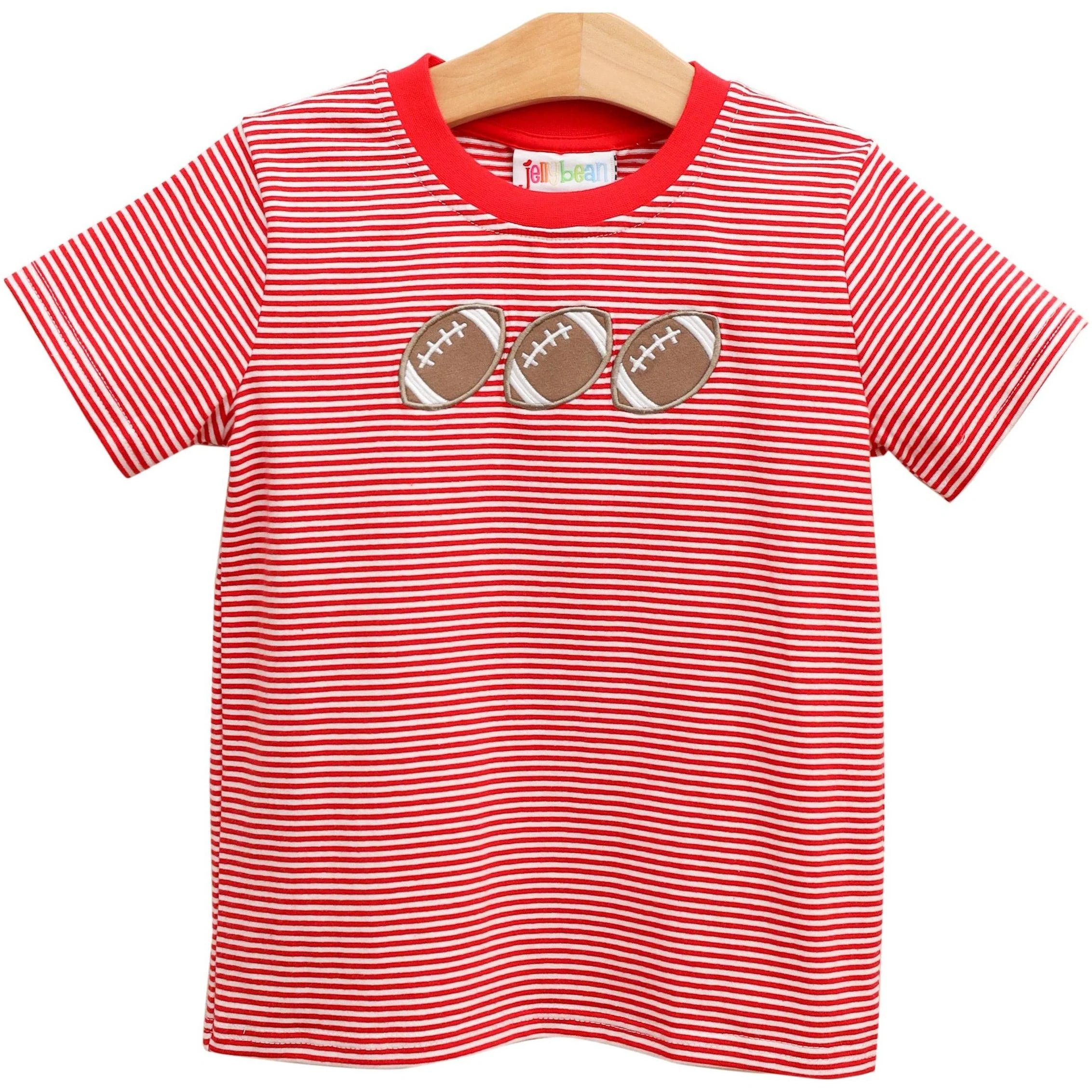 Football Trio Shirt- Red Stripe