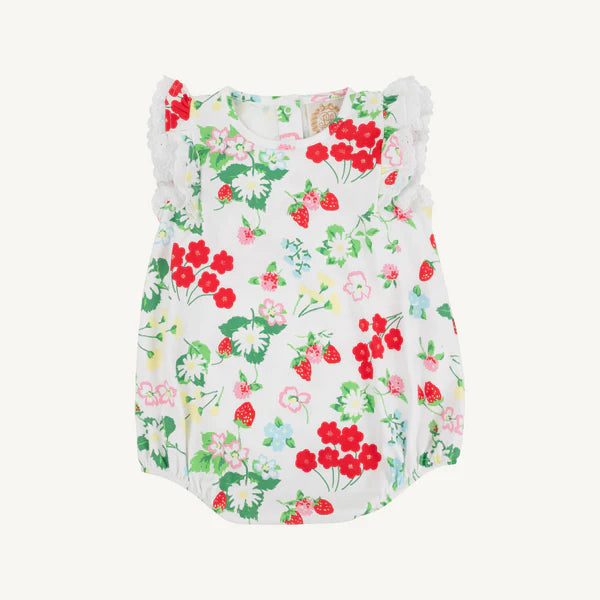 Ruehling Ruffle Bubble-Berry Sweet with Worth Avenue White