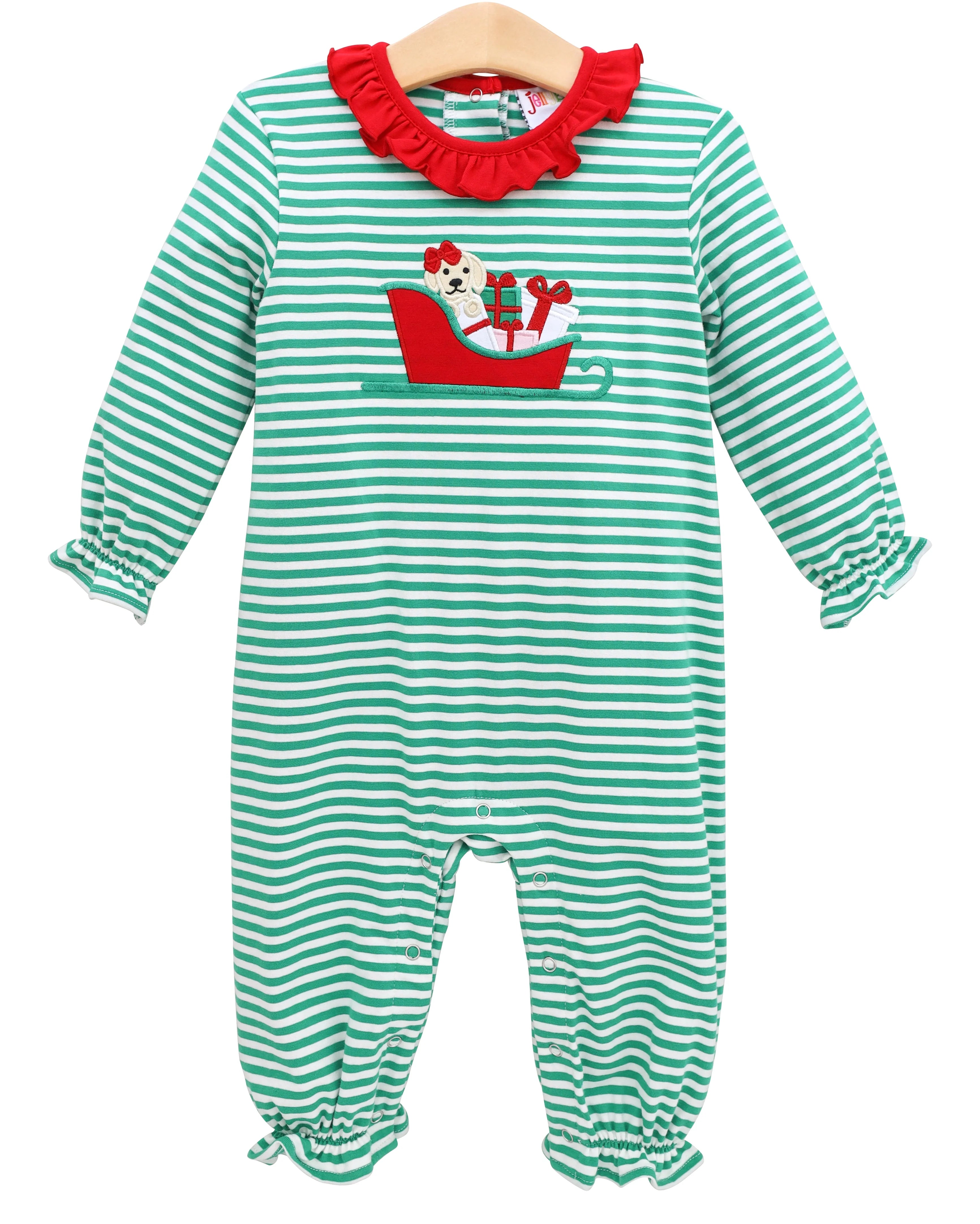 Santa Paws Ruffle Romper