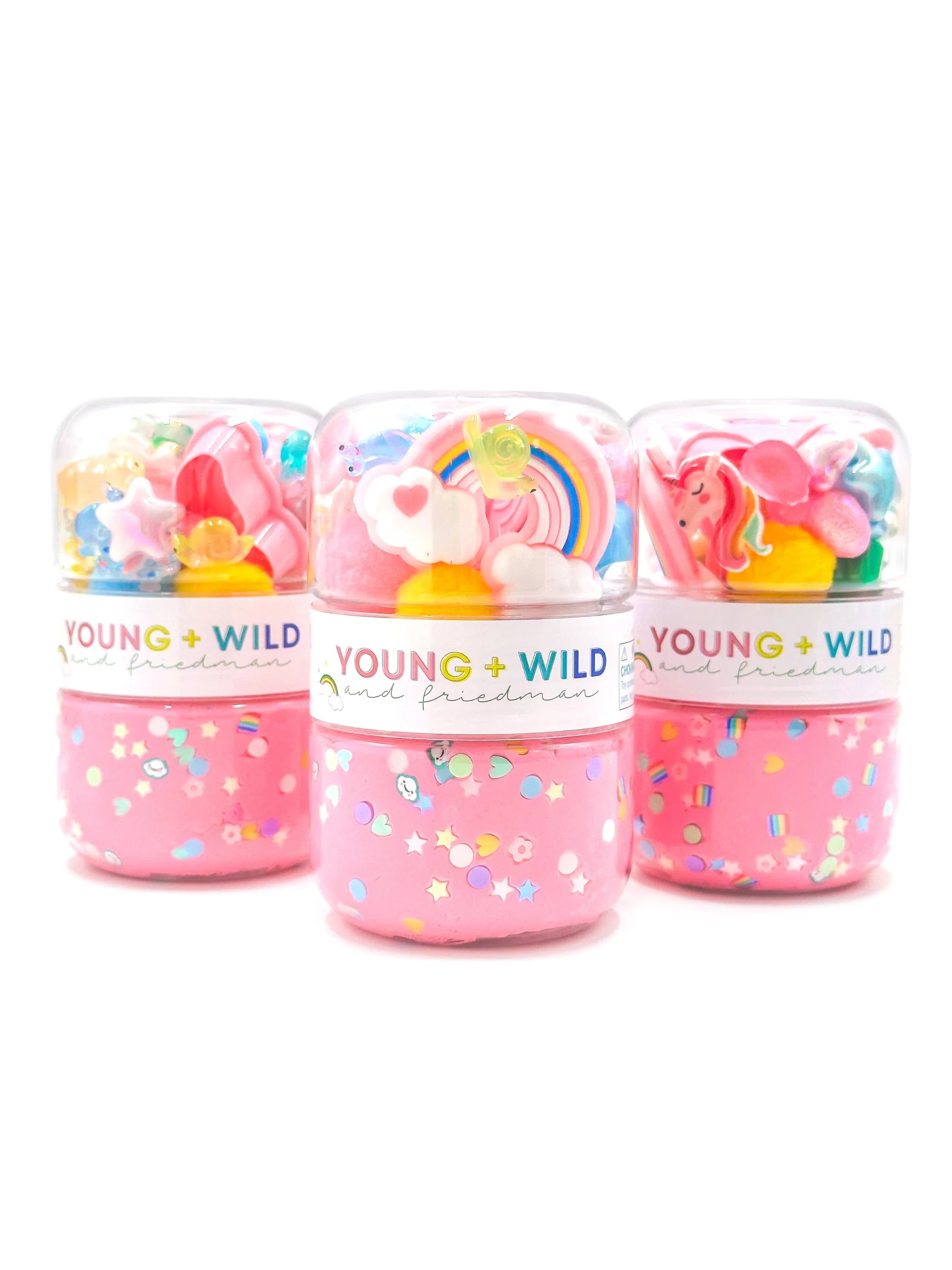 Spring Rainbow Grab & Go Dough Jar