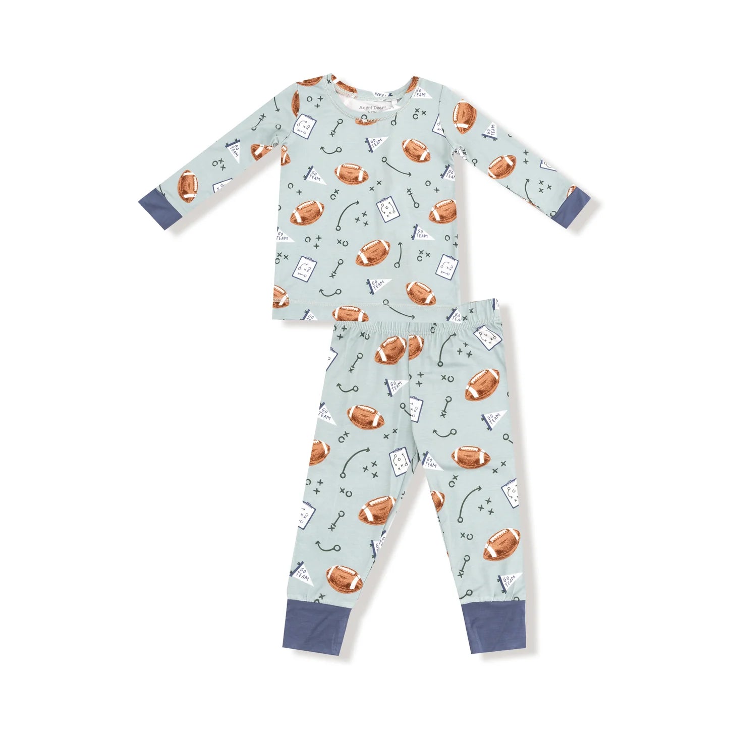 Touchdown Time - Grey Mist Long Sleeve Loungewear Set