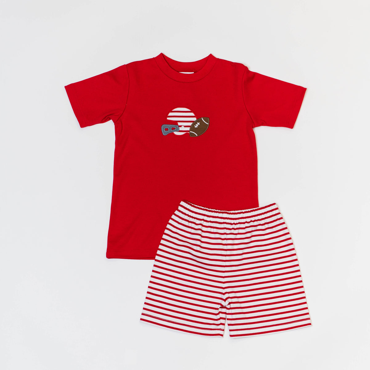 2 Piece Applique Short Set-Helmet