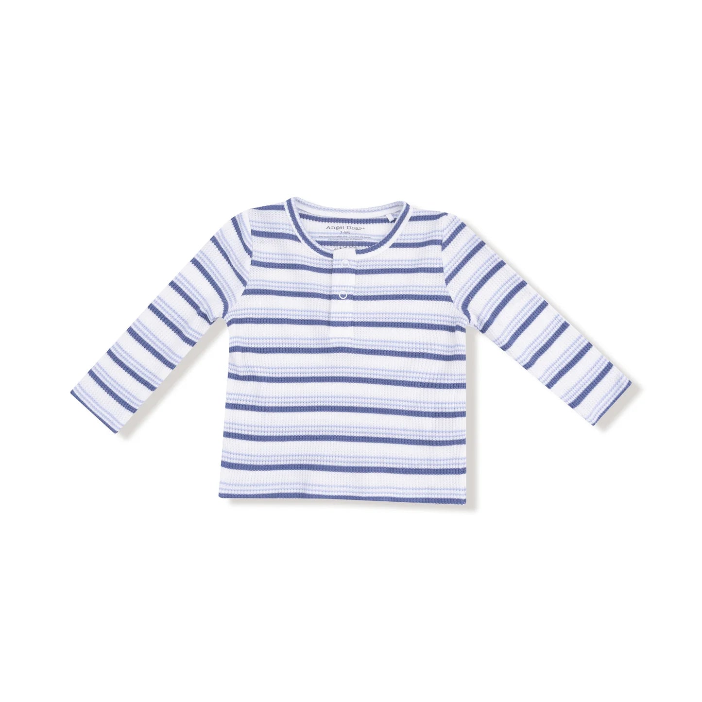Vintage Stripe - Blue Long Sleeve Henley