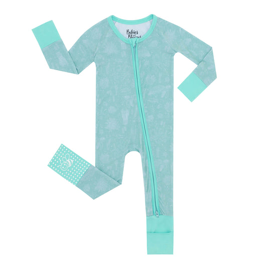 Seafoam Sealife Bamboo Zippy