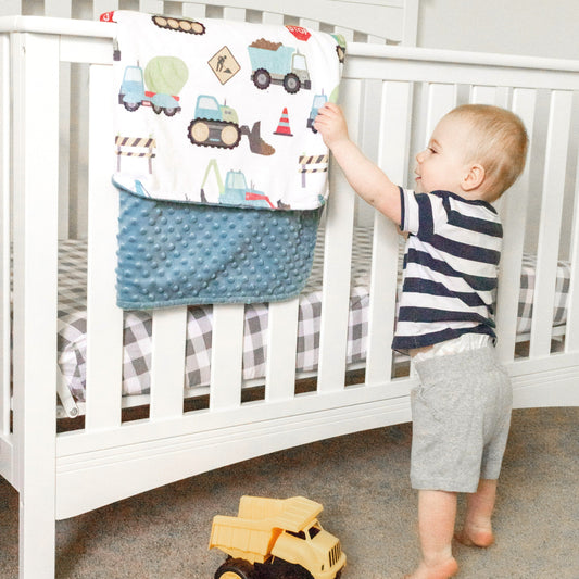 Baby and Toddler Minky Blanket-Construction