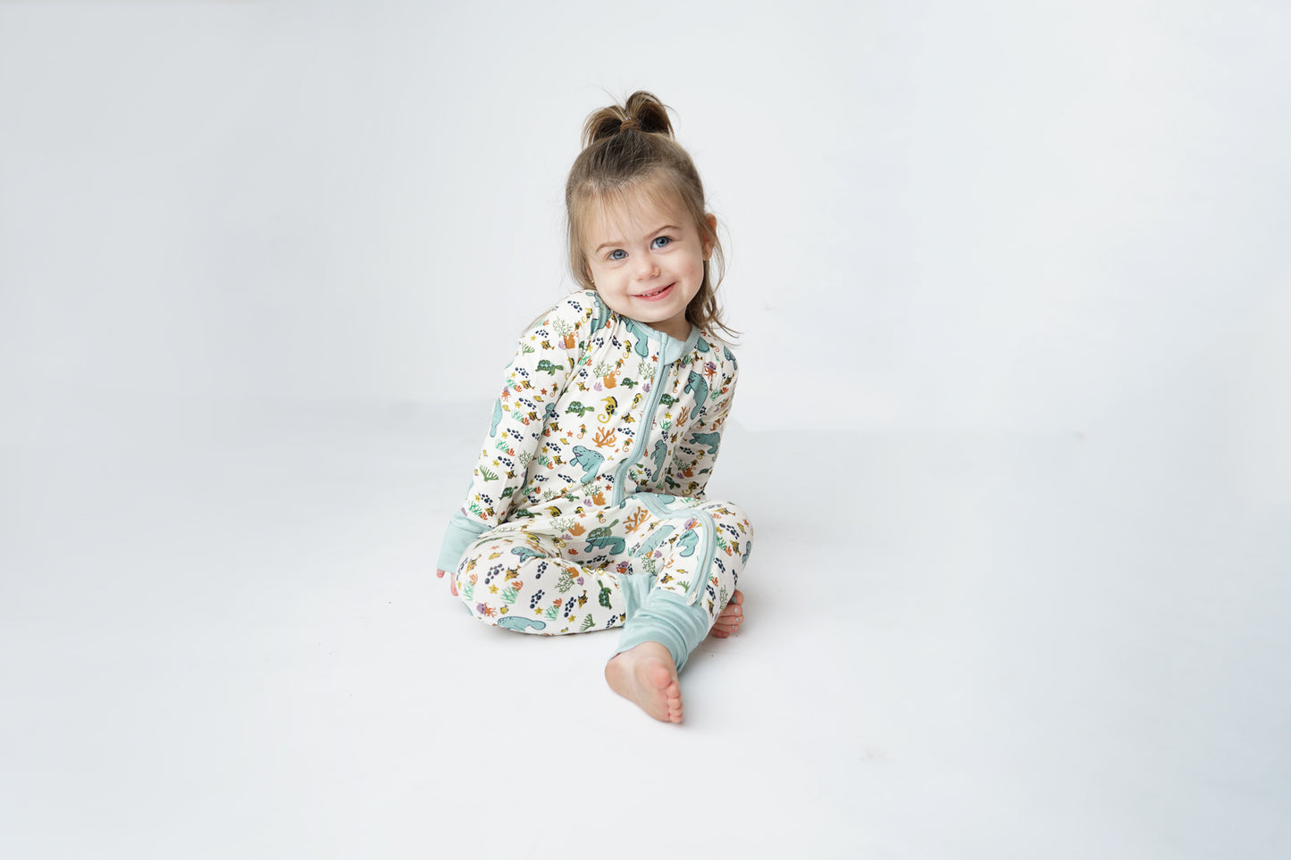 Bamboo Pajama Manatee Convertible Romper