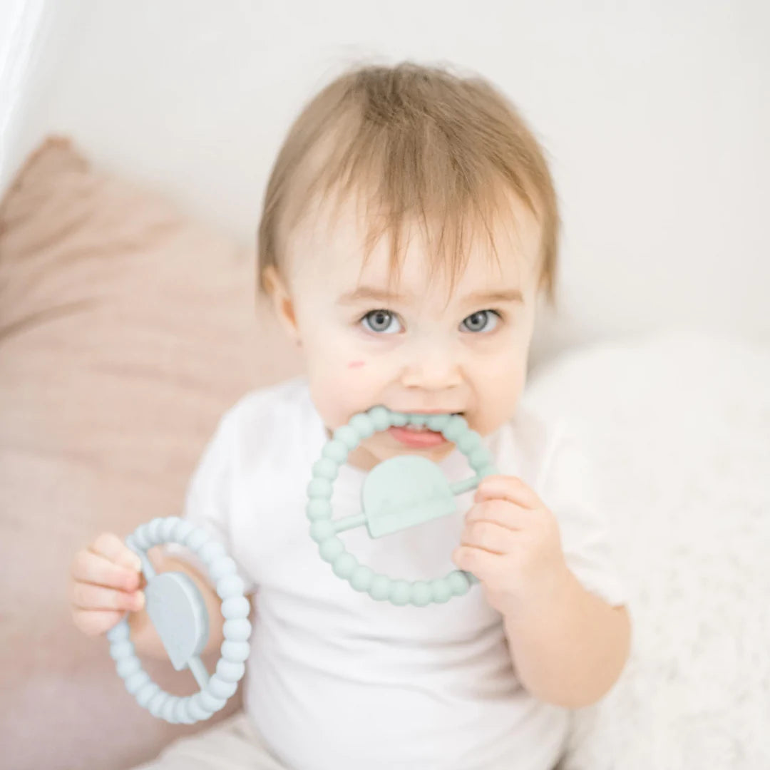 Getting Sew Crafty-Rainbow Ring Teether