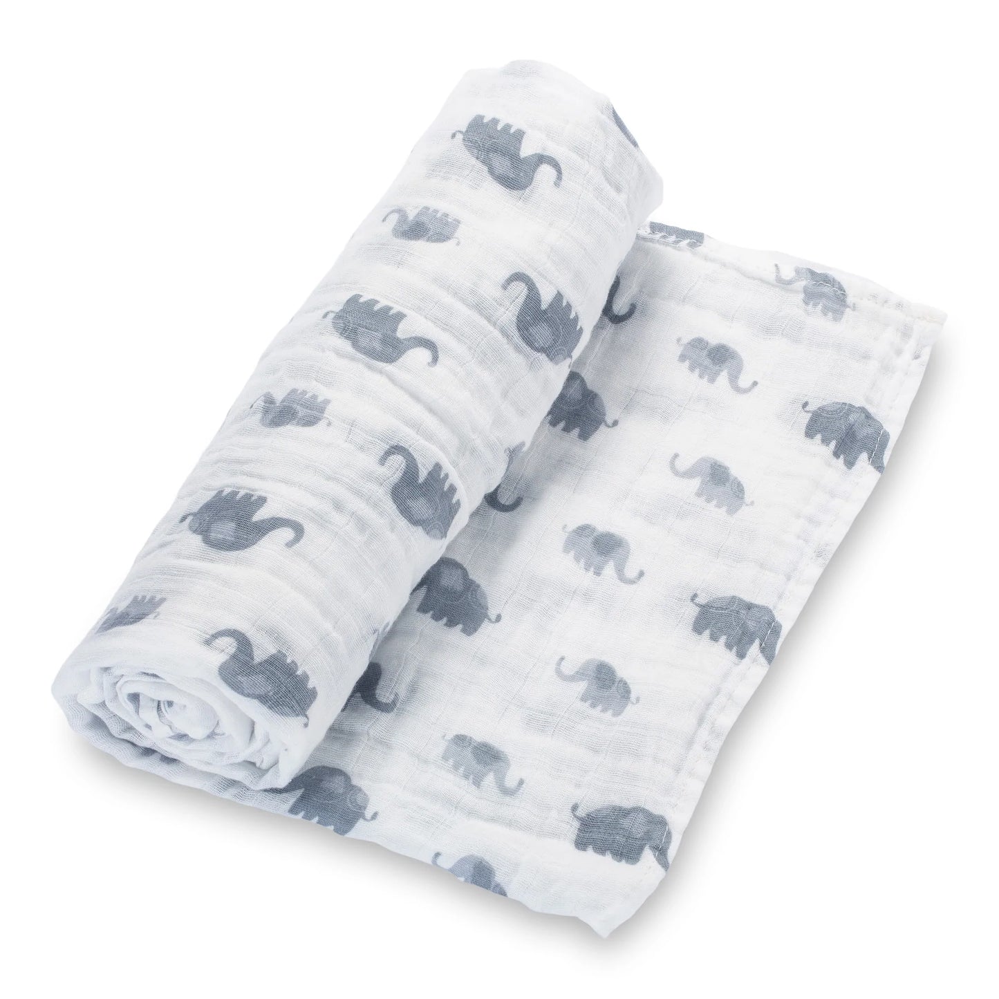 LollyBanks-Elephant Muslin Swaddle