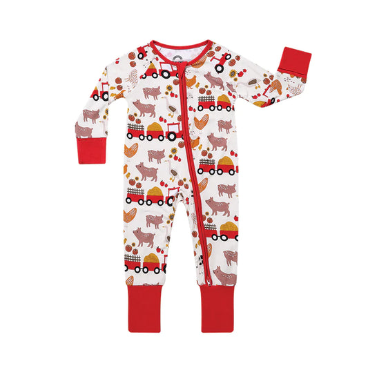 Emerson & Friends-Farm Animals Convertible Pajama