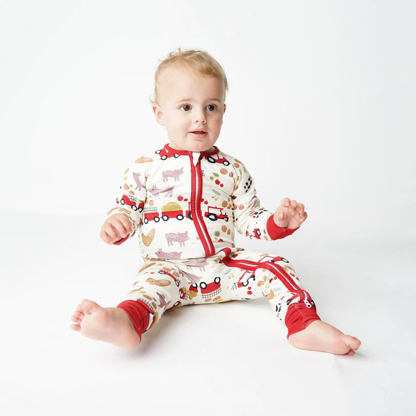 Emerson & Friends-Farm Animals Convertible Pajama