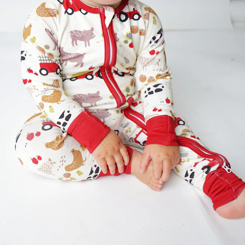 Emerson & Friends-Farm Animals Convertible Pajama