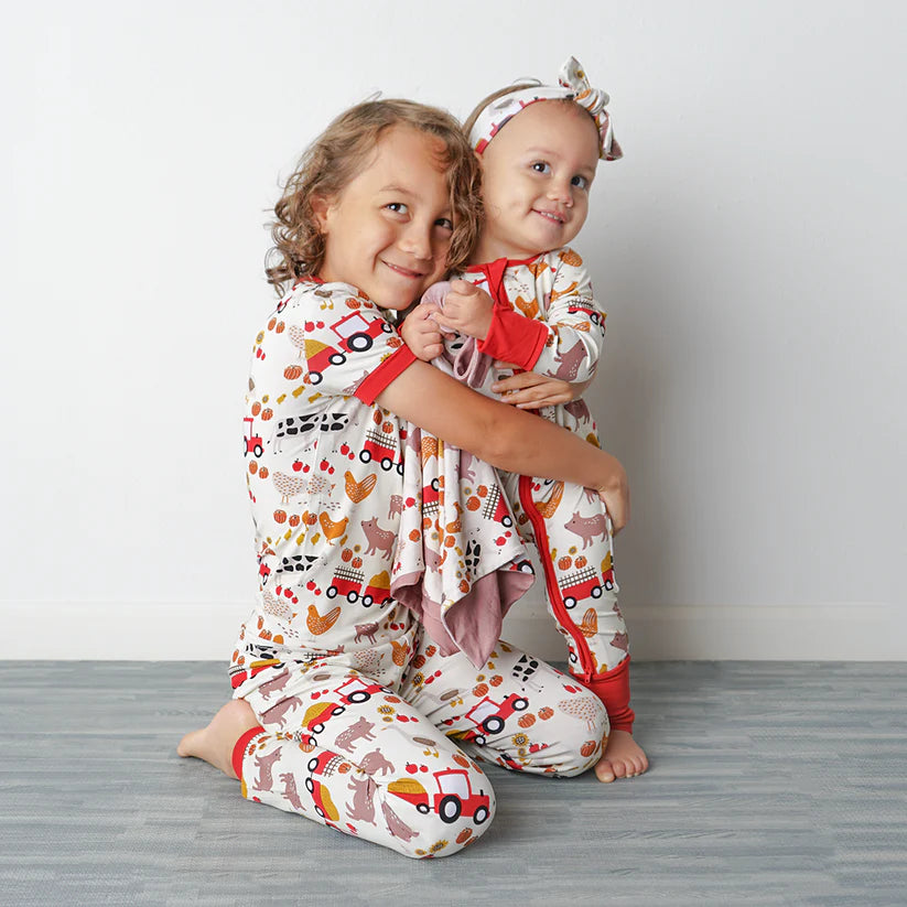 Emerson & Friends-Farm Friends Two-Piece Bamboo Pajama