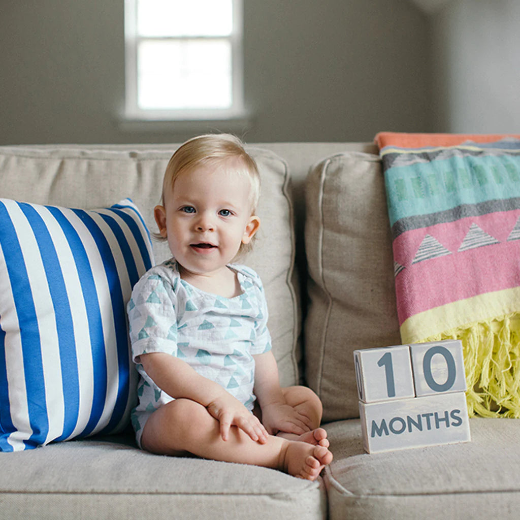 Wooden Milestone Blocks-Gray