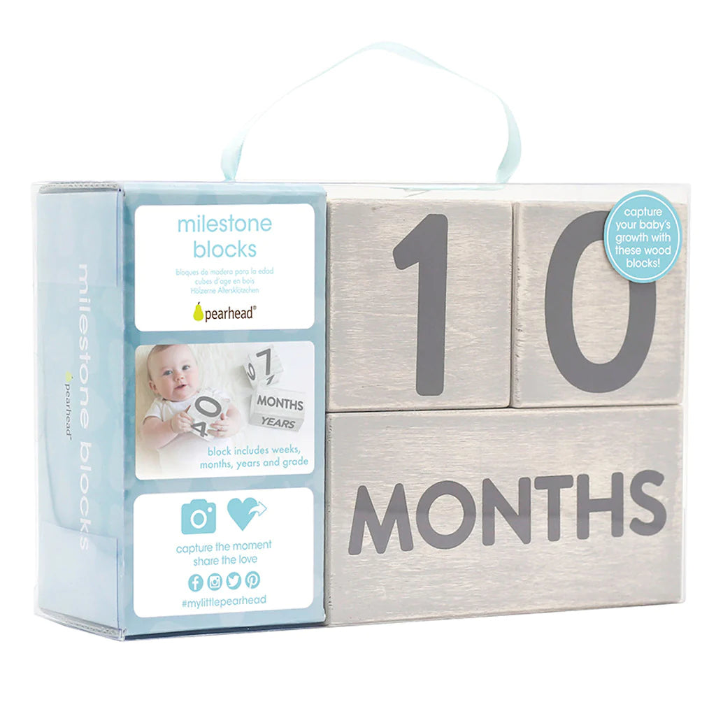 Wooden Milestone Blocks-Gray