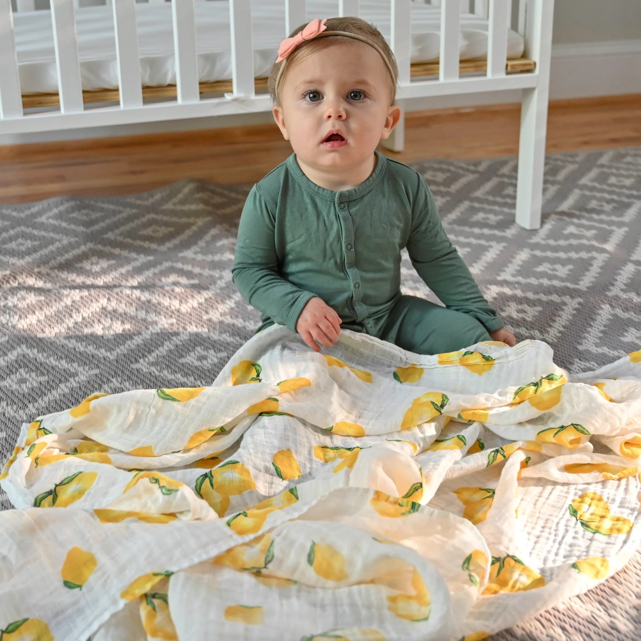 LollyBanks-Lemons Muslin Swaddle